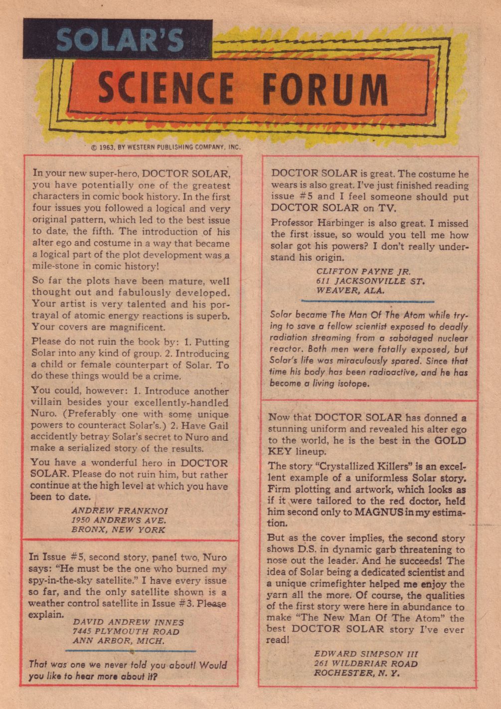Read online Doctor Solar, Man of the Atom (1962) comic -  Issue #7 - 21