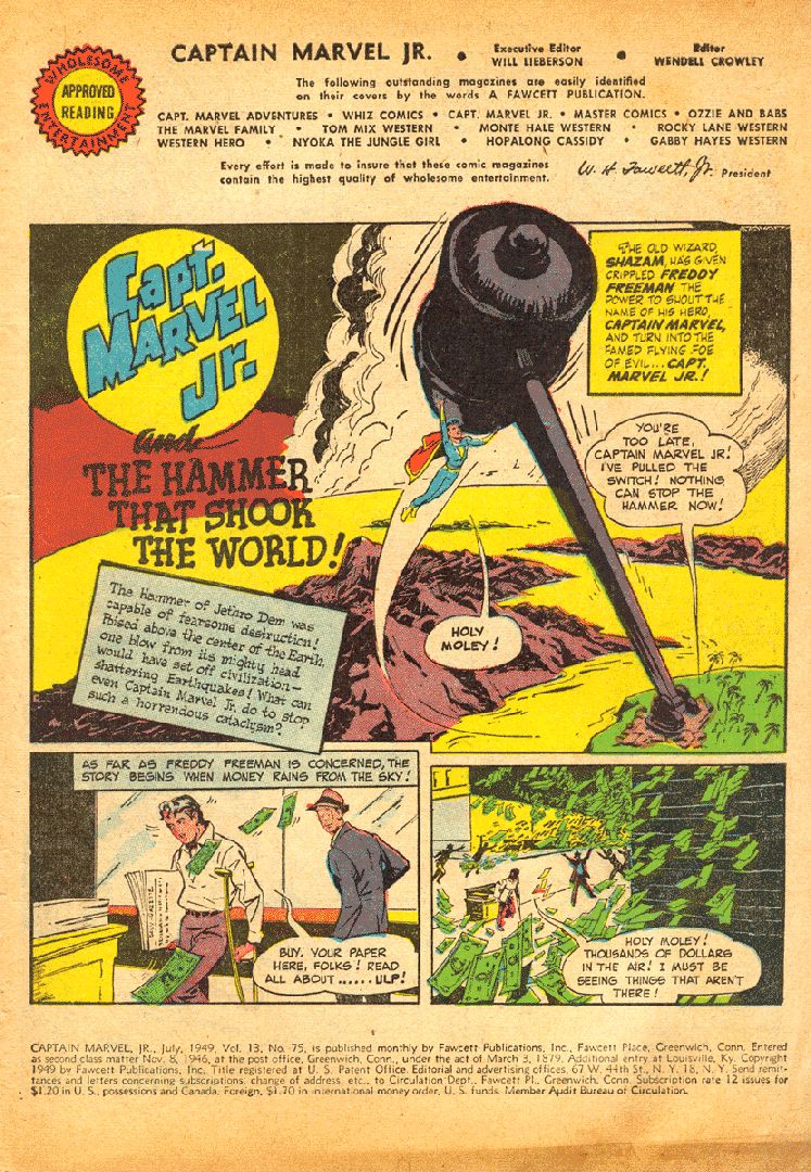 Read online Captain Marvel, Jr. comic -  Issue #75 - 2