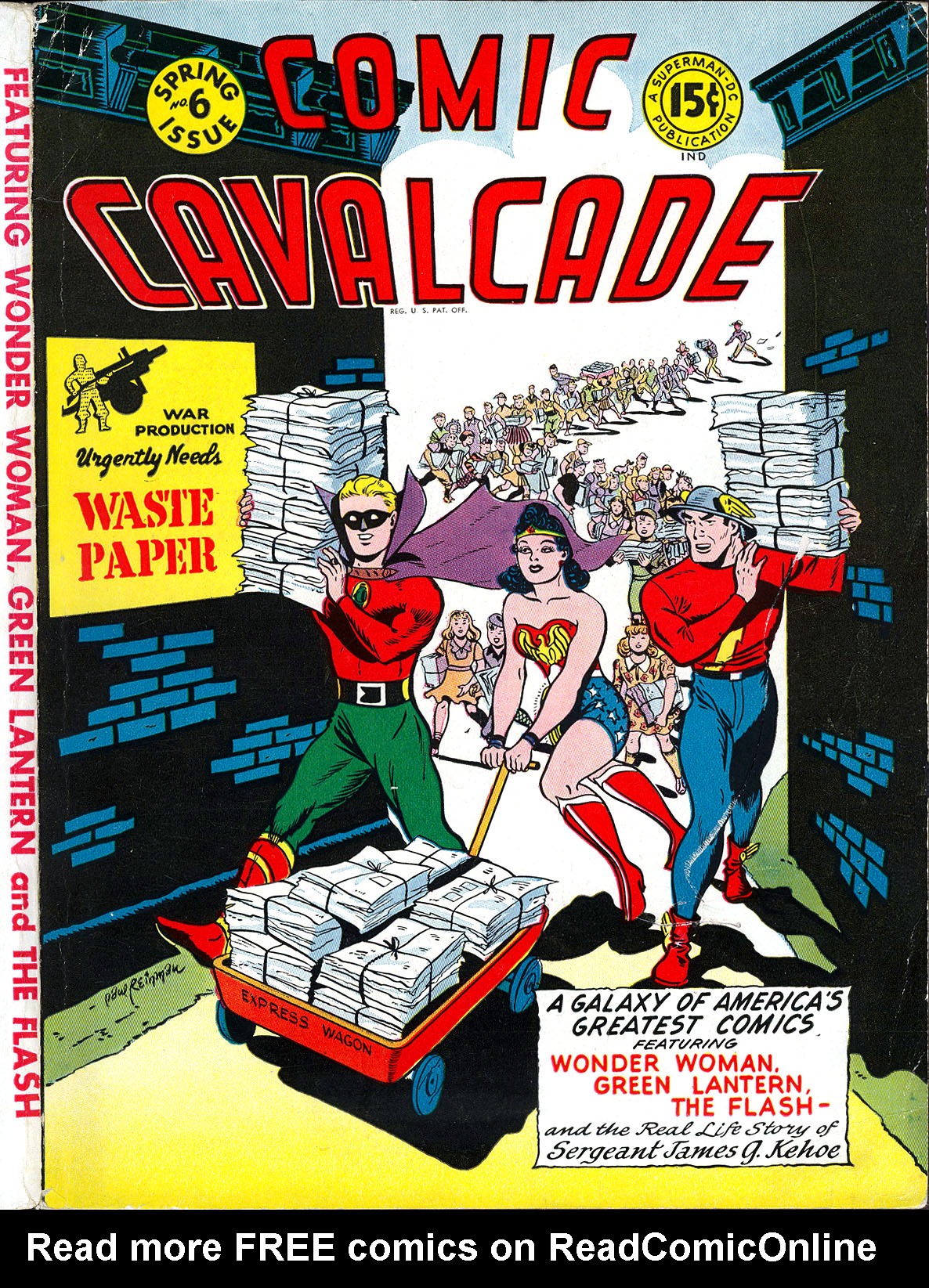 Read online Comic Cavalcade comic -  Issue #6 - 1