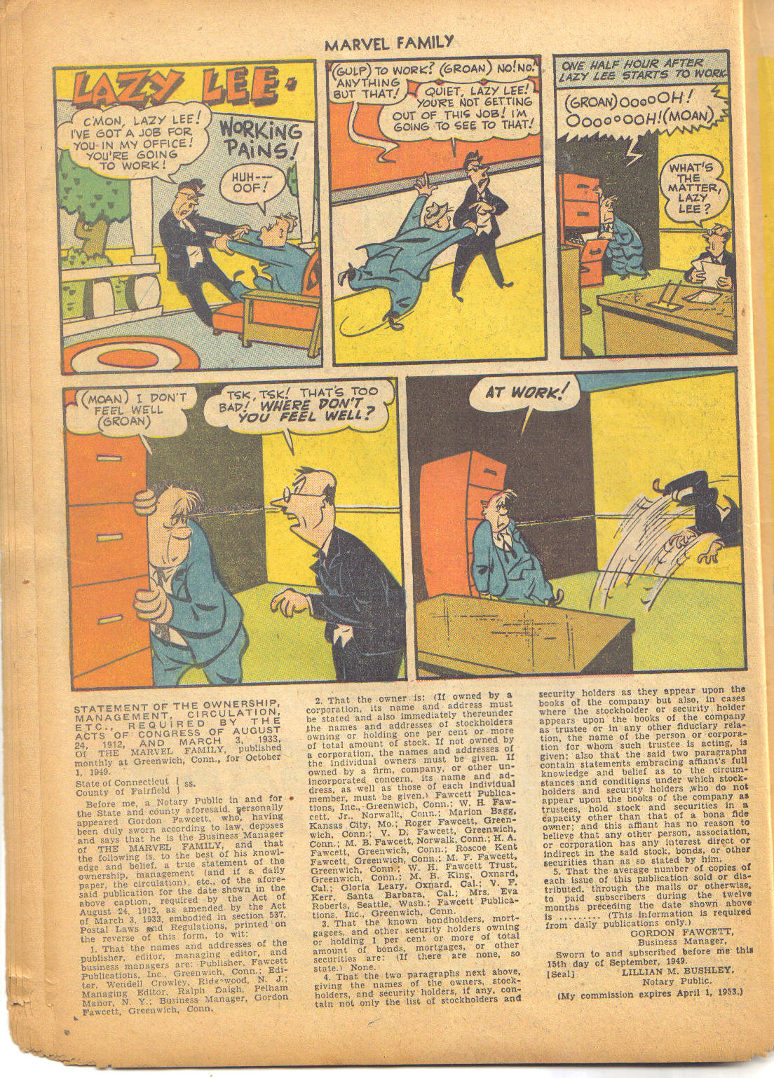 Read online The Marvel Family comic -  Issue #43 - 19