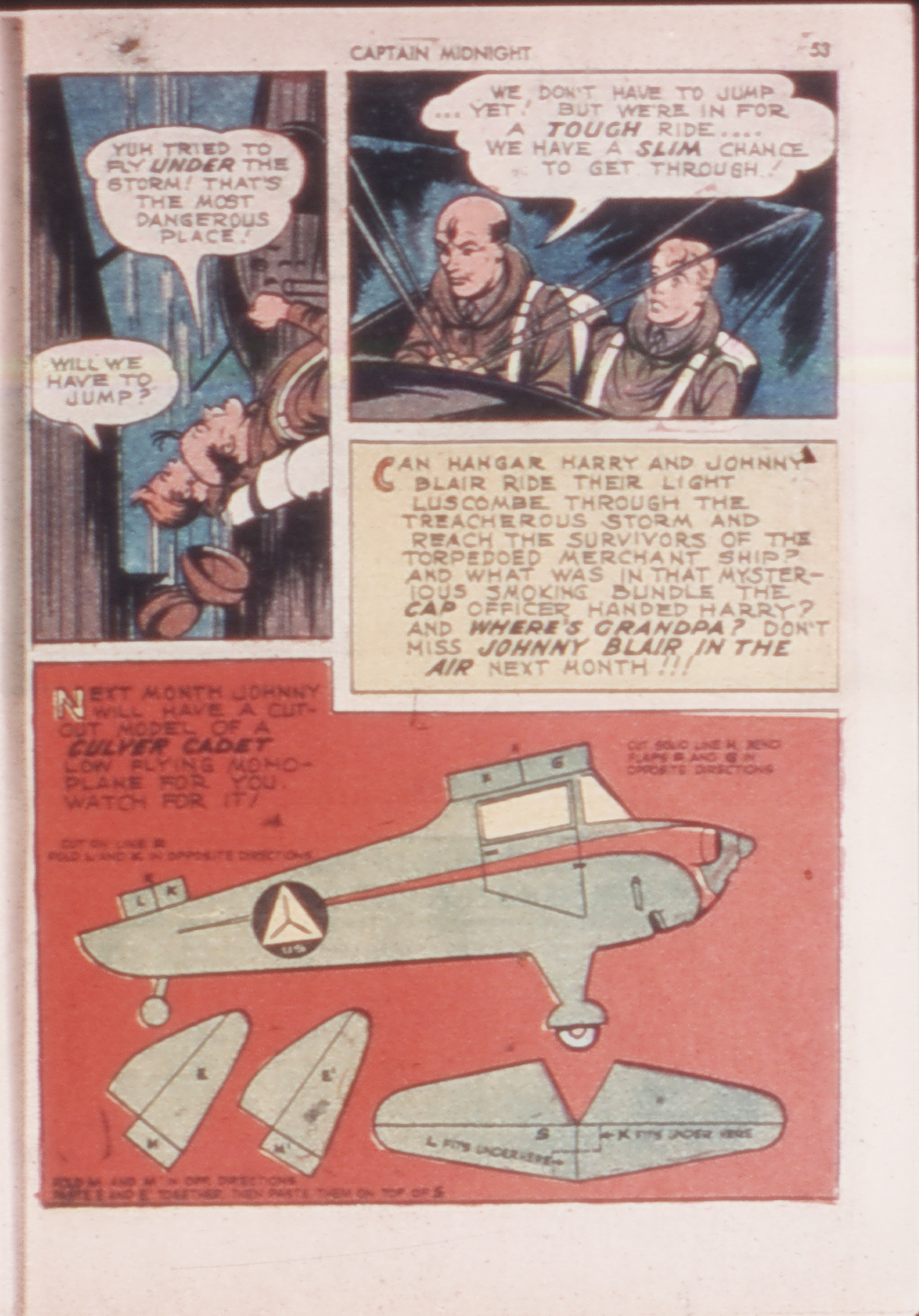 Read online Captain Midnight (1942) comic -  Issue #14 - 51