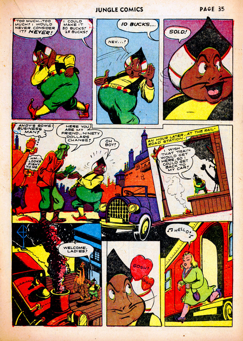 Read online Jungle Comics comic -  Issue #37 - 37