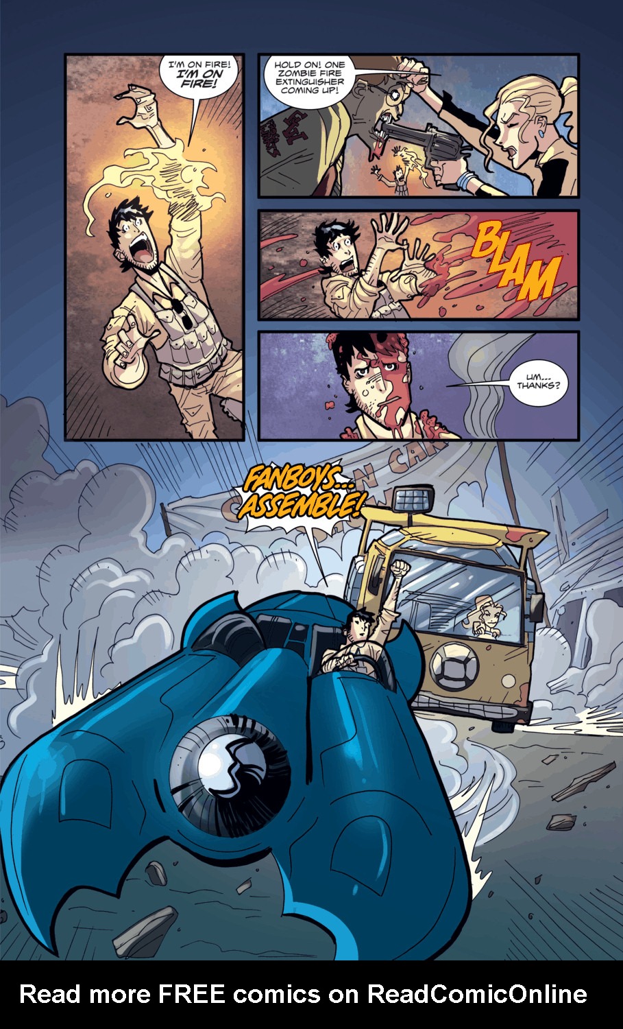 Read online Fanboys vs. Zombies comic -  Issue #9 - 20