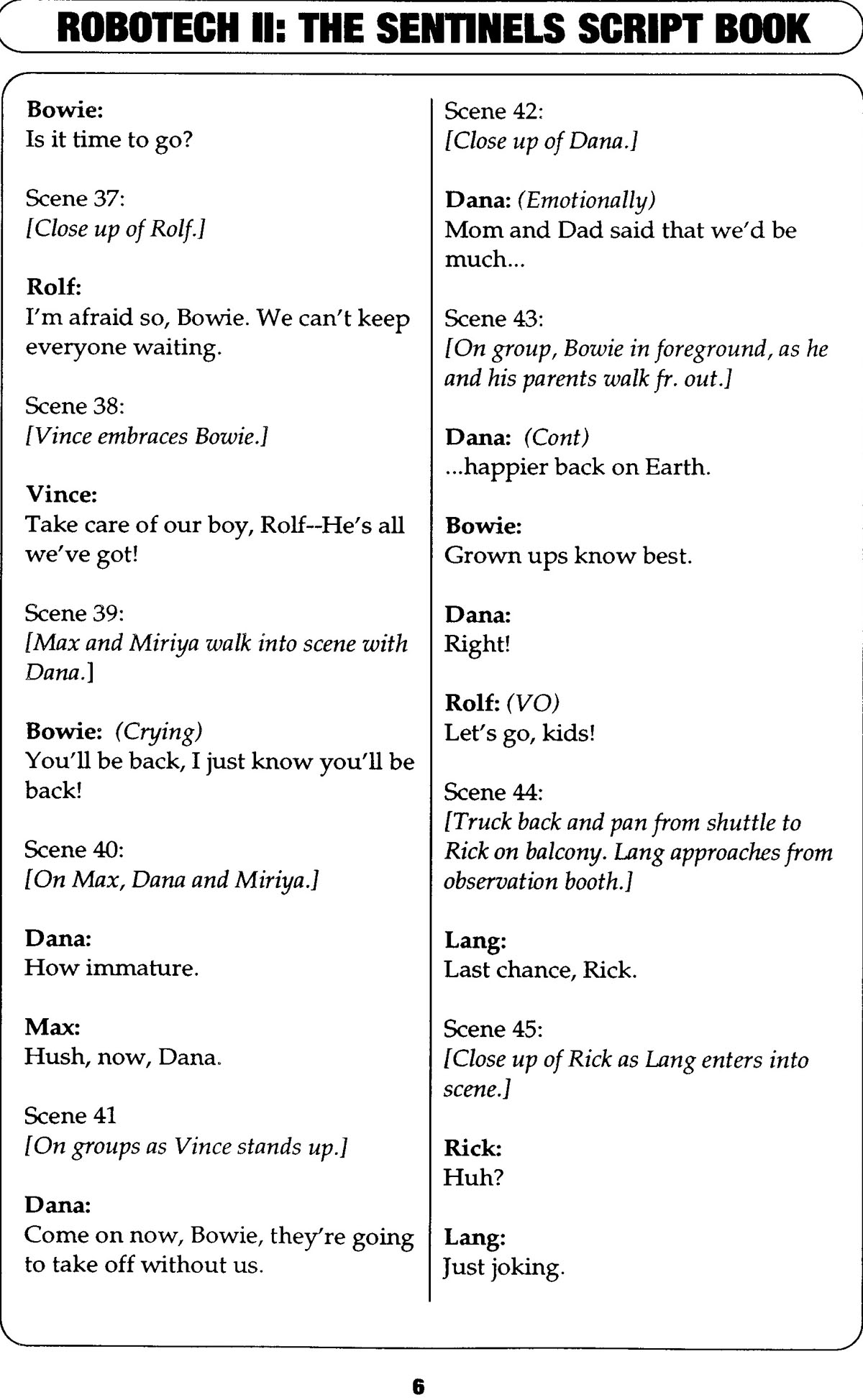 Read online Robotech II: The Sentinels comic -  Issue # _Script Book 1 - 78