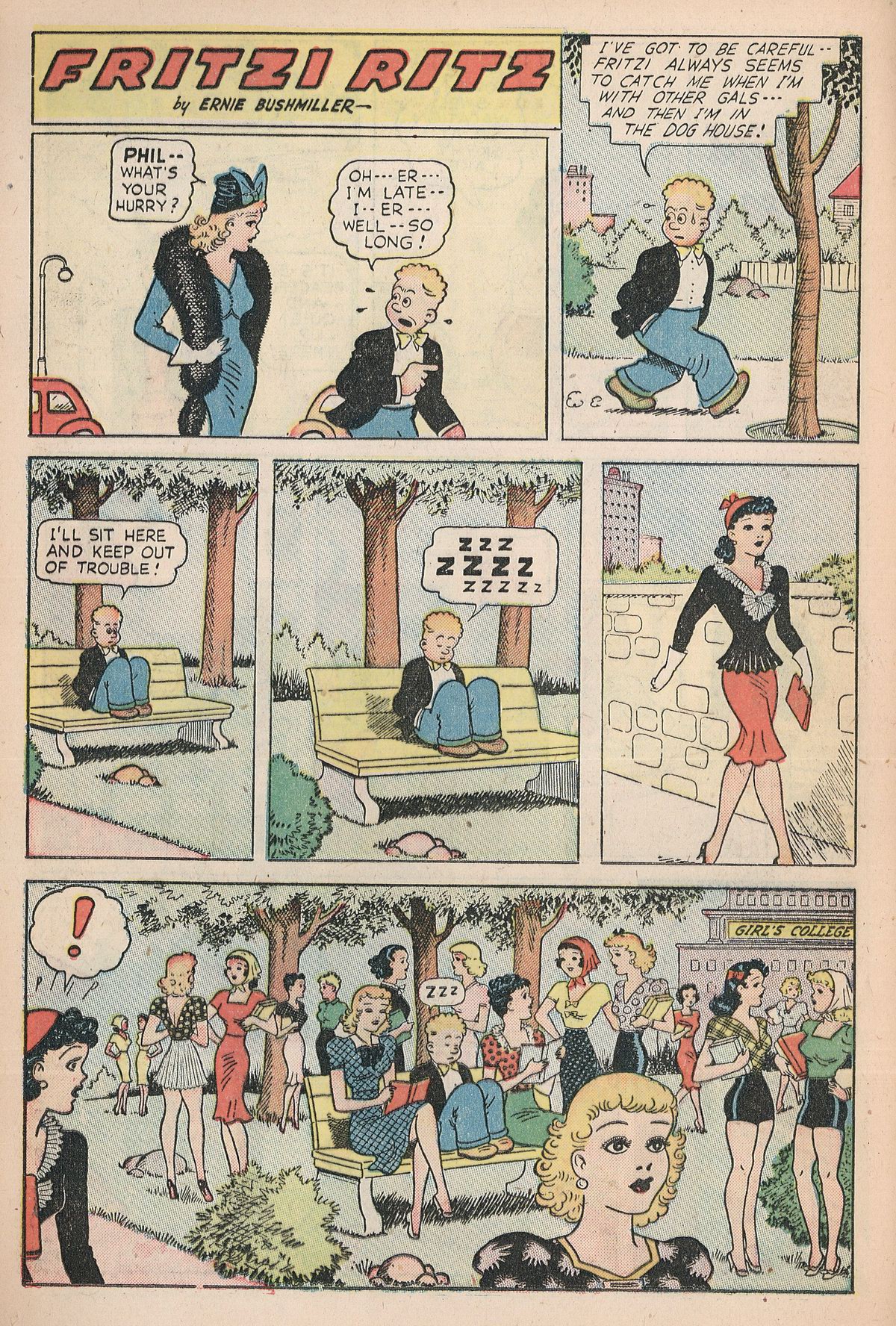 Read online Fritzi Ritz (1948) comic -  Issue #5 - 12