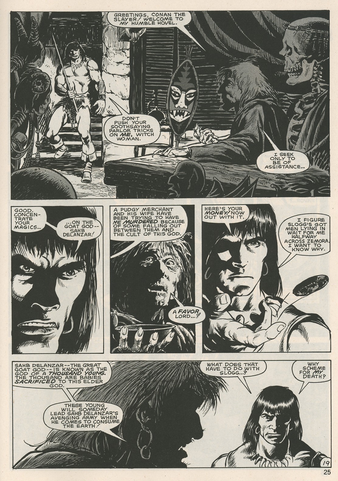 Read online The Savage Sword Of Conan comic -  Issue #125 - 25