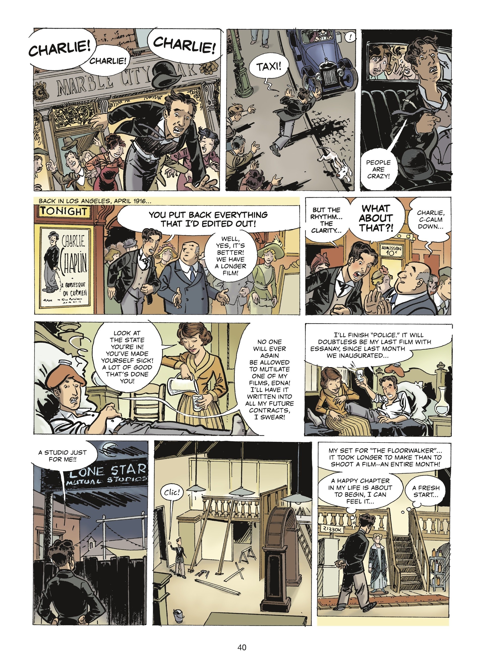 Read online The Stars of History: Charlie Chaplin comic -  Issue # TPB - 38