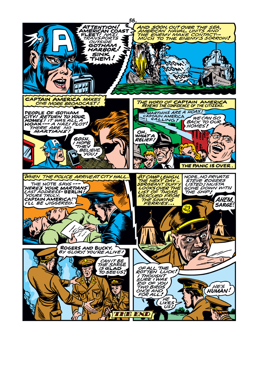 Read online Captain America Comics comic -  Issue #15 - 57