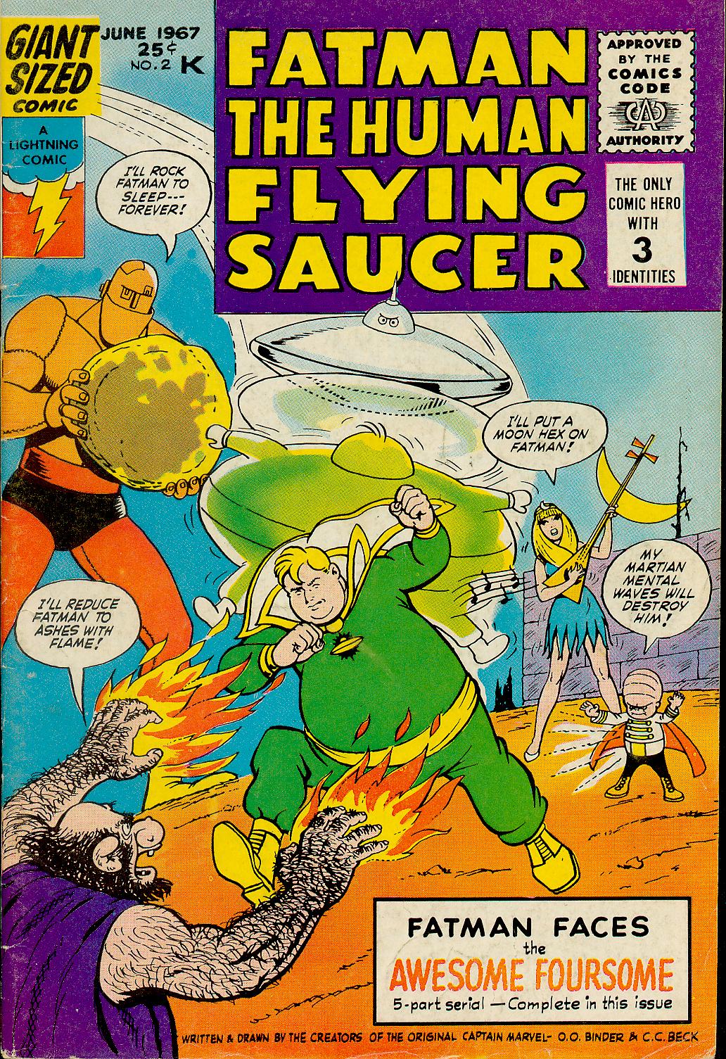 Read online Fatman, The Human Flying Saucer comic -  Issue #2 - 1