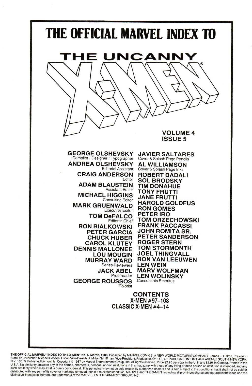Read online The Official Marvel Index To The X-Men comic -  Issue #5 - 2