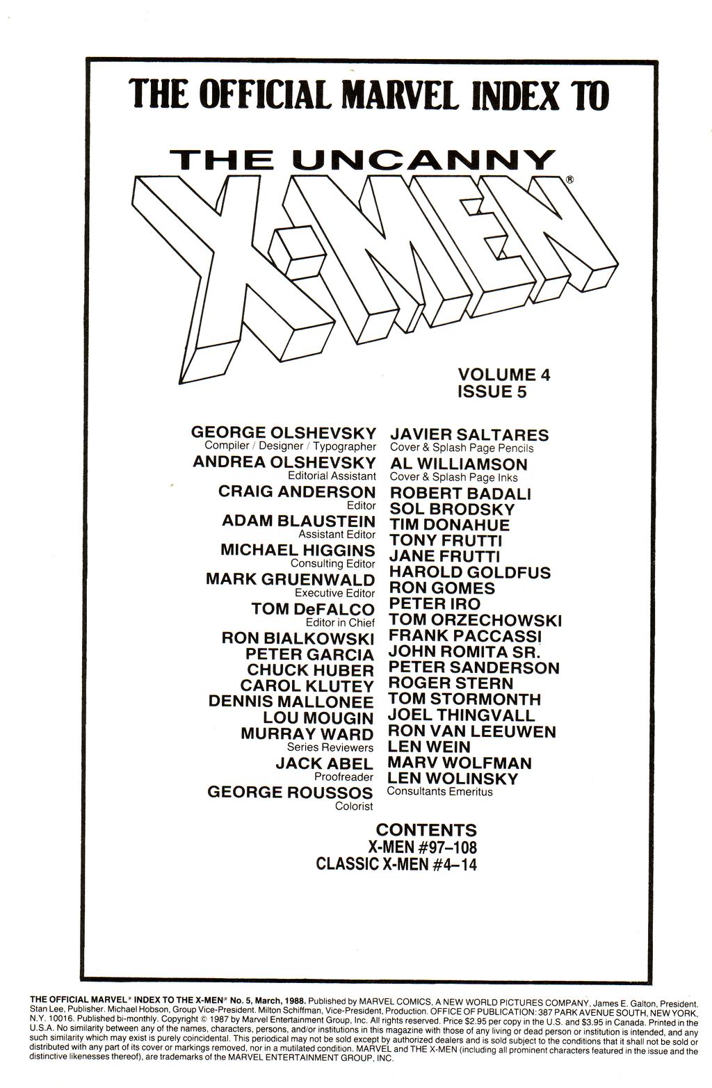 The Official Marvel Index To The X-Men (1987) issue 5 - Page 2