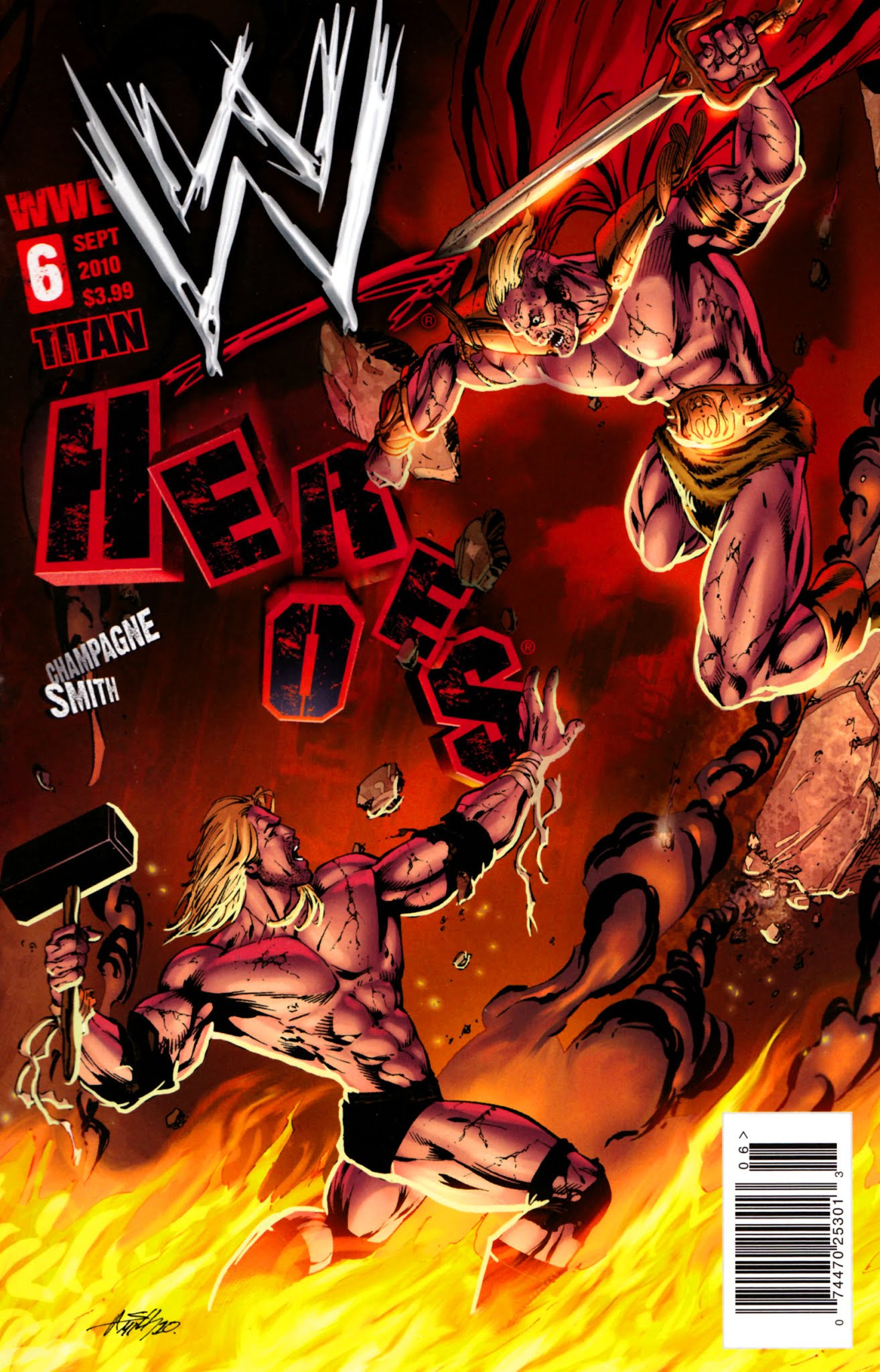 Read online WWE Heroes comic -  Issue #6 - 1