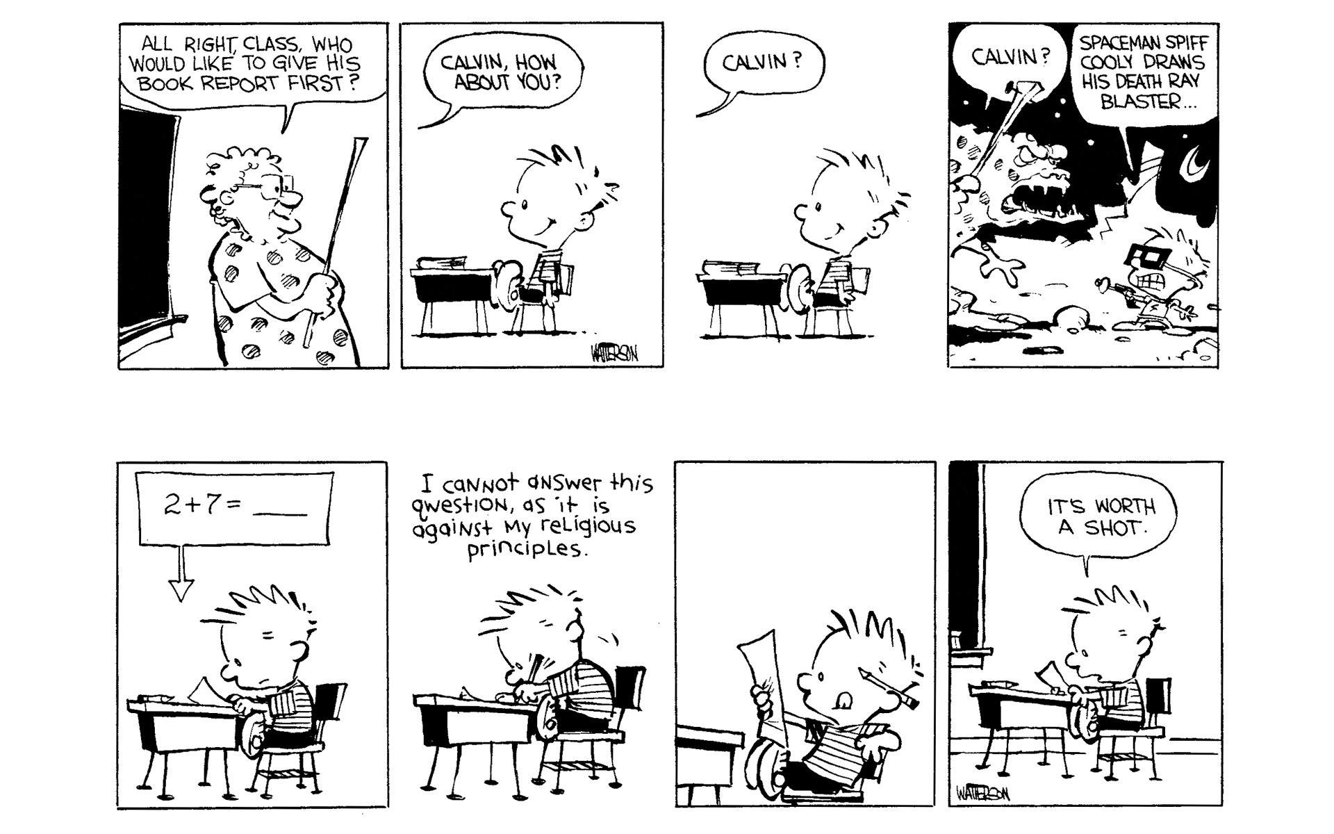 Read online Calvin and Hobbes comic -  Issue #1 - 34