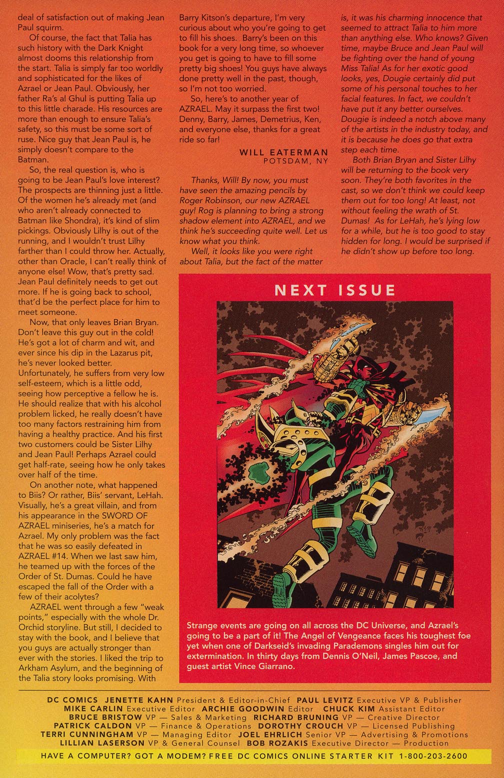 Read online Azrael (1995) comic -  Issue #33 - 25