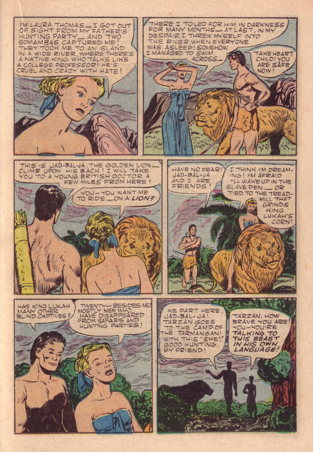 Read online Tarzan (1948) comic -  Issue #25 - 29