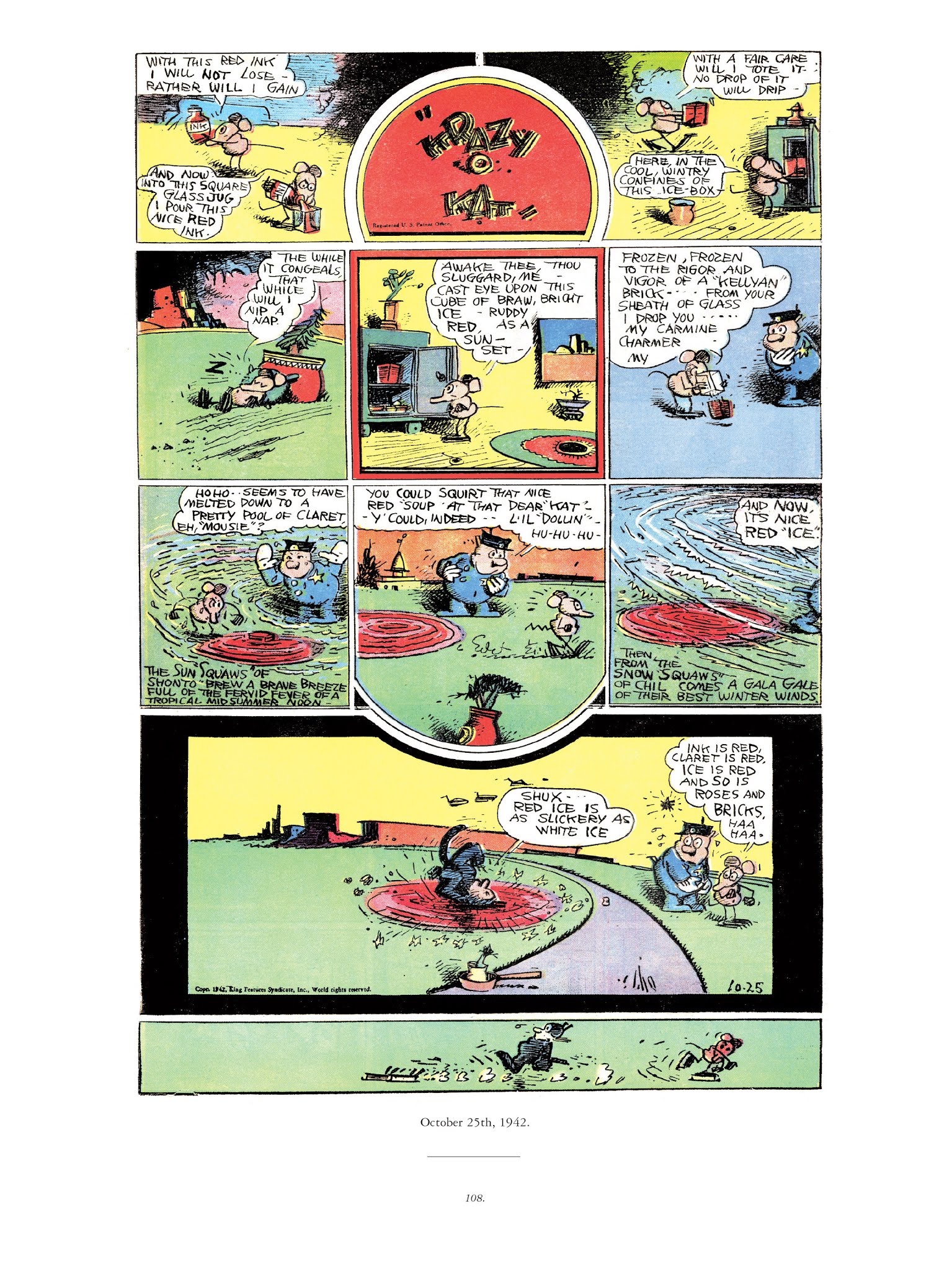Read online Krazy & Ignatz comic -  Issue # TPB 12 - 107
