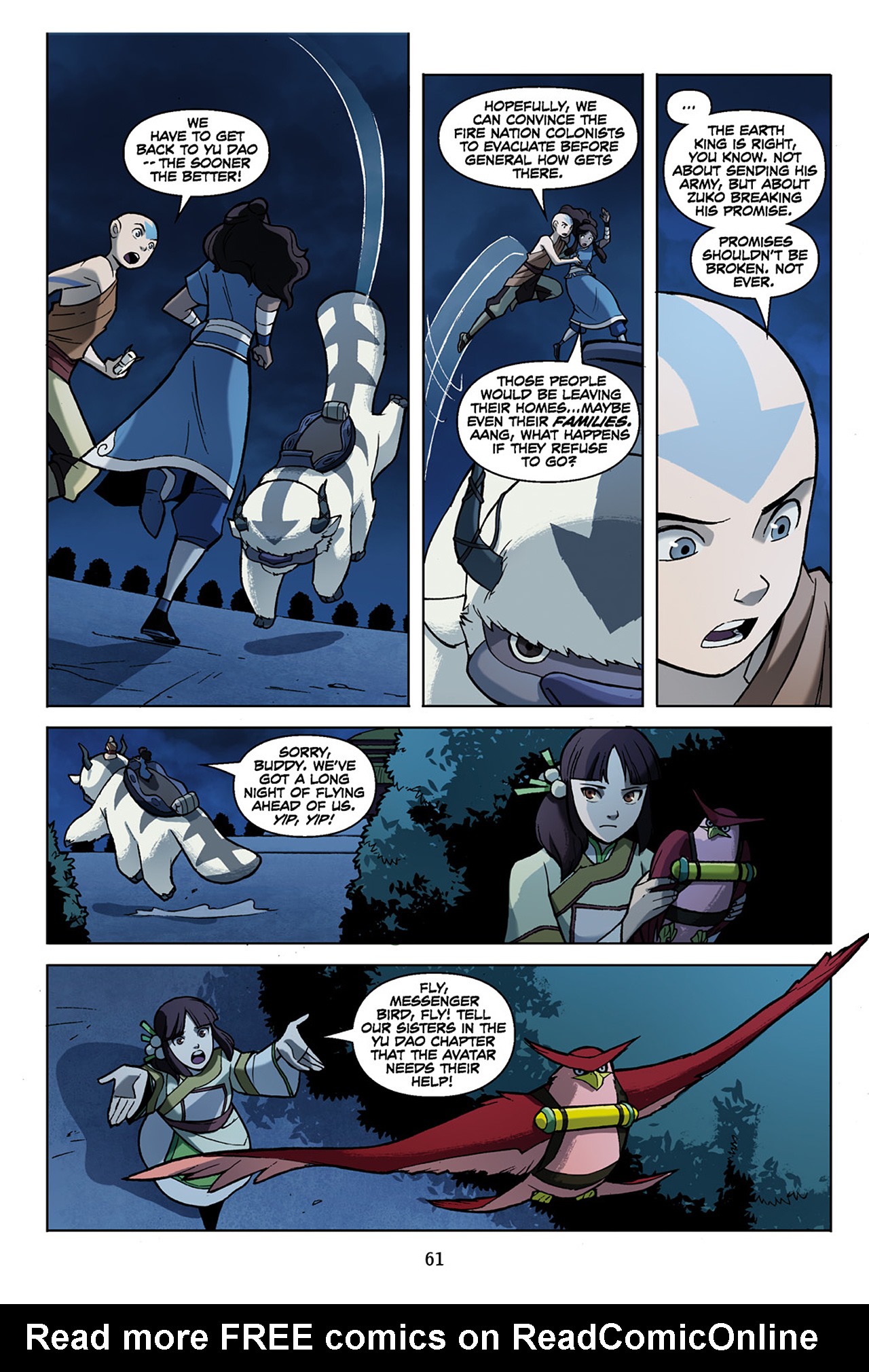 Read online Nickelodeon Avatar: The Last Airbender - The Promise comic -  Issue # Part 2 - 62