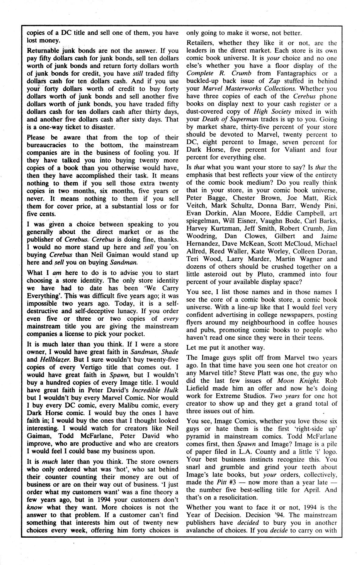 Read online Cerebus comic -  Issue #181 - 28