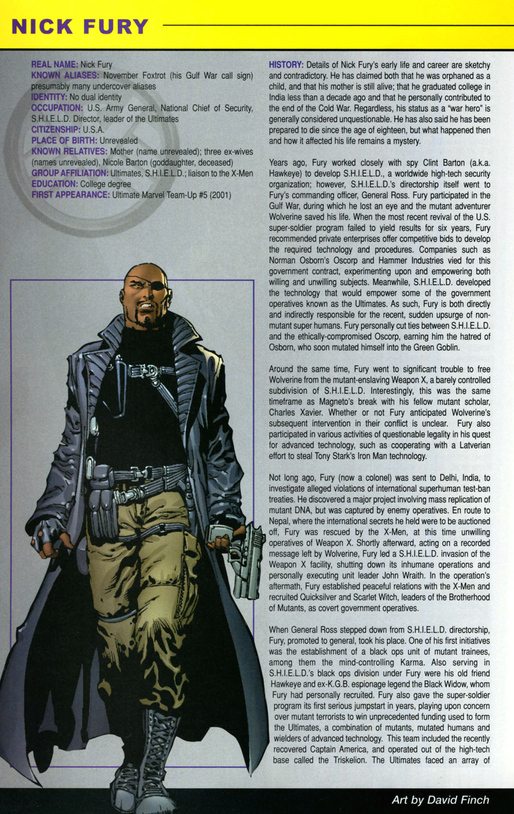 Read online Official Handbook of the Ultimate Marvel Universe: The Ultimates & X-Men 2005 comic -  Issue # Full - 18