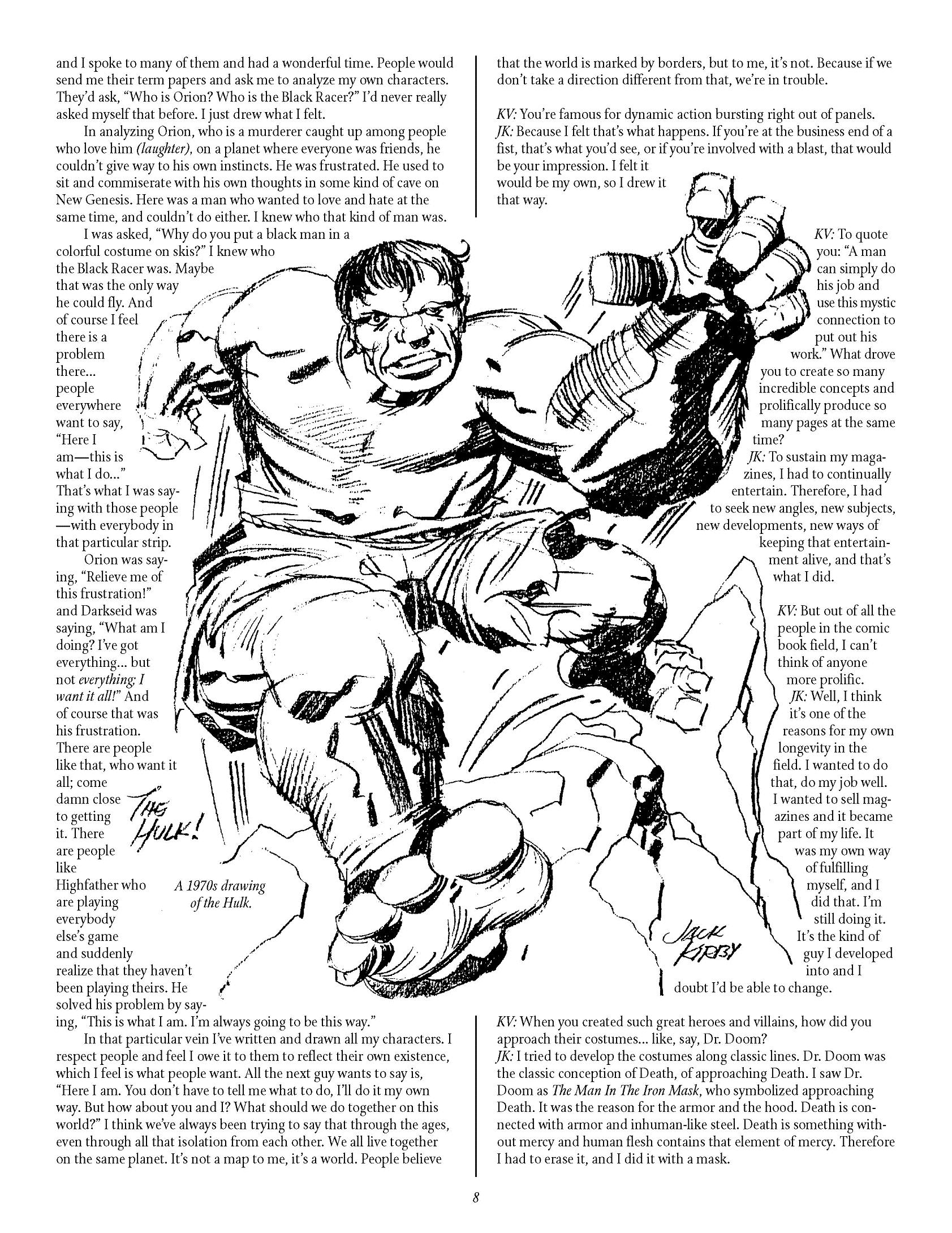 Read online The Jack Kirby Collector comic -  Issue #7 - 8