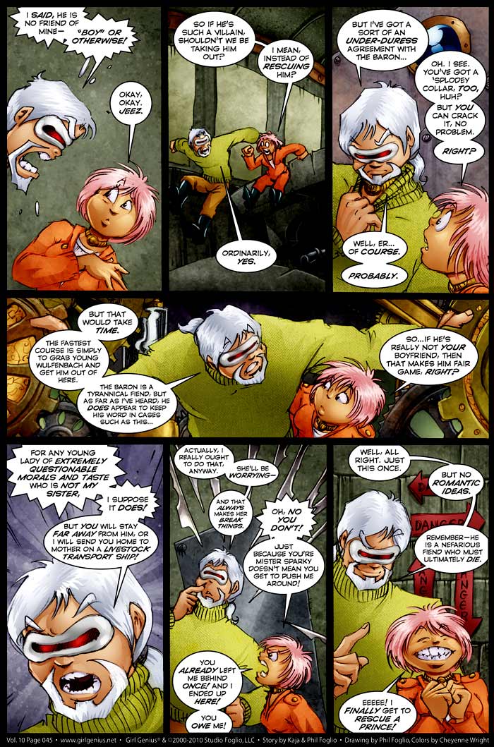 Read online Girl Genius (2002) comic -  Issue #10 - 46