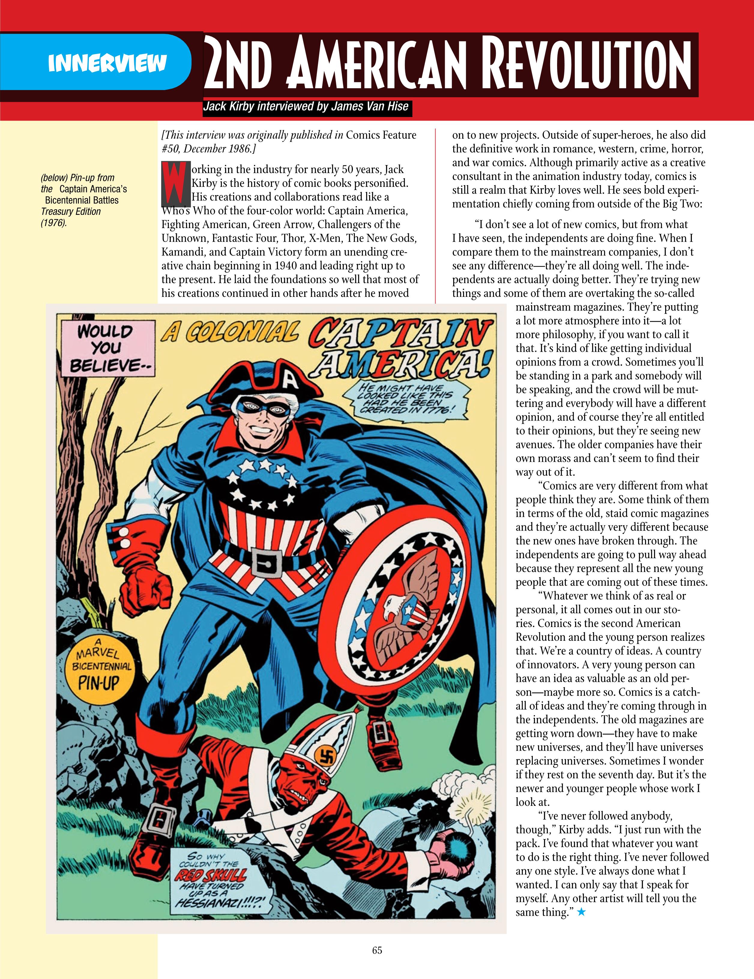 Read online The Jack Kirby Collector comic -  Issue #72 - 67