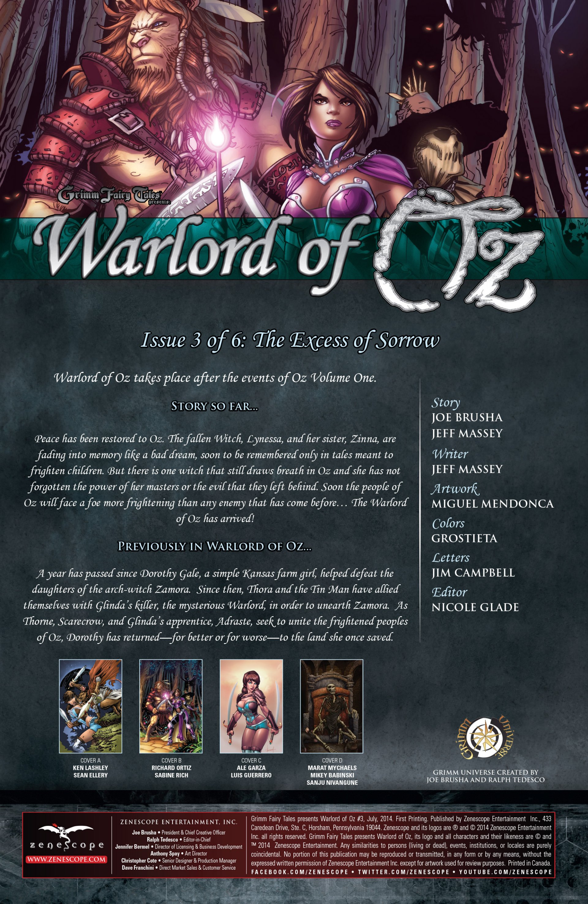 Read online Grimm Fairy Tales presents Warlord of Oz comic -  Issue #3 - 2