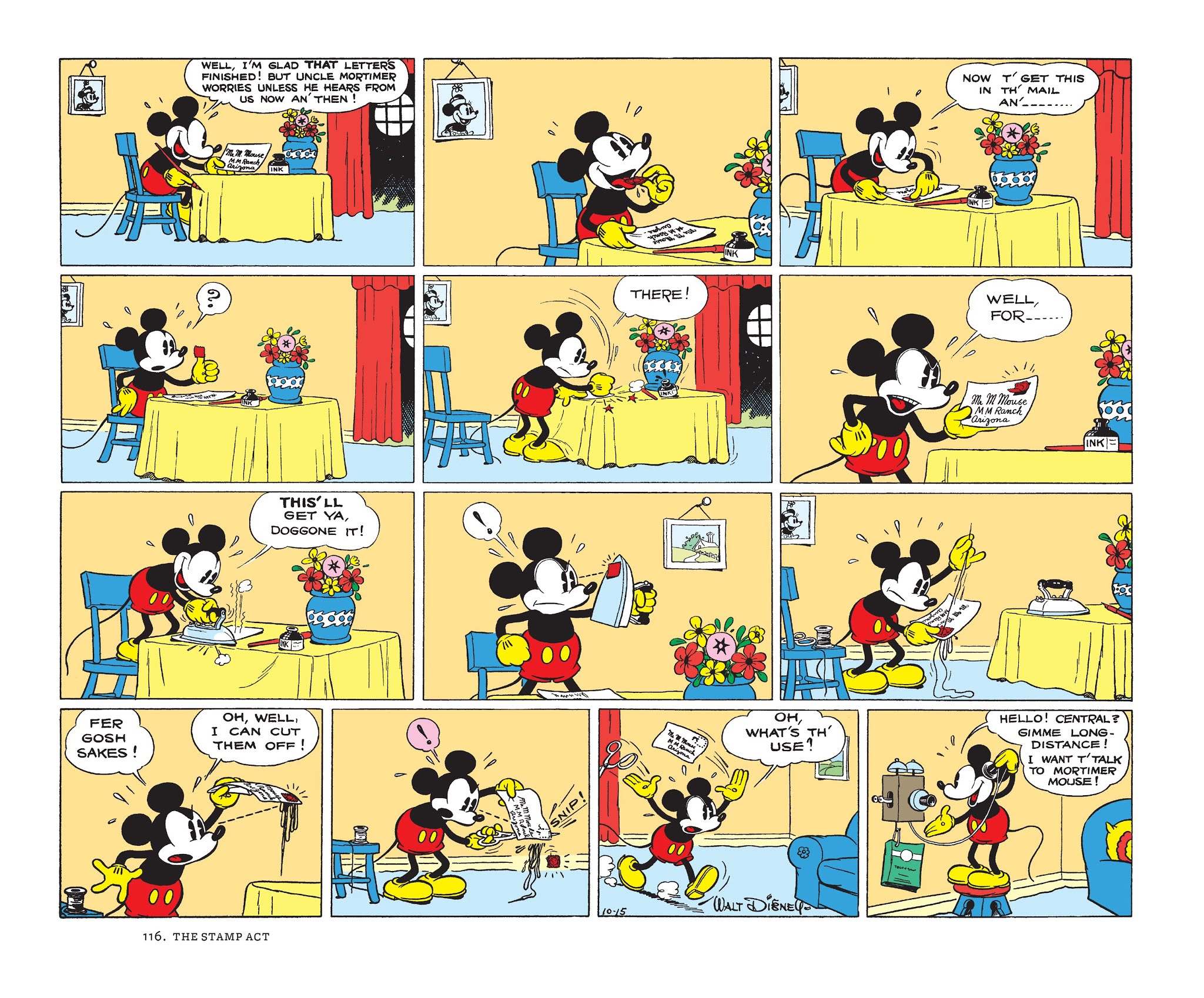 Read online Walt Disney's Mickey Mouse Color Sundays comic -  Issue # TPB 1 (Part 2) - 16