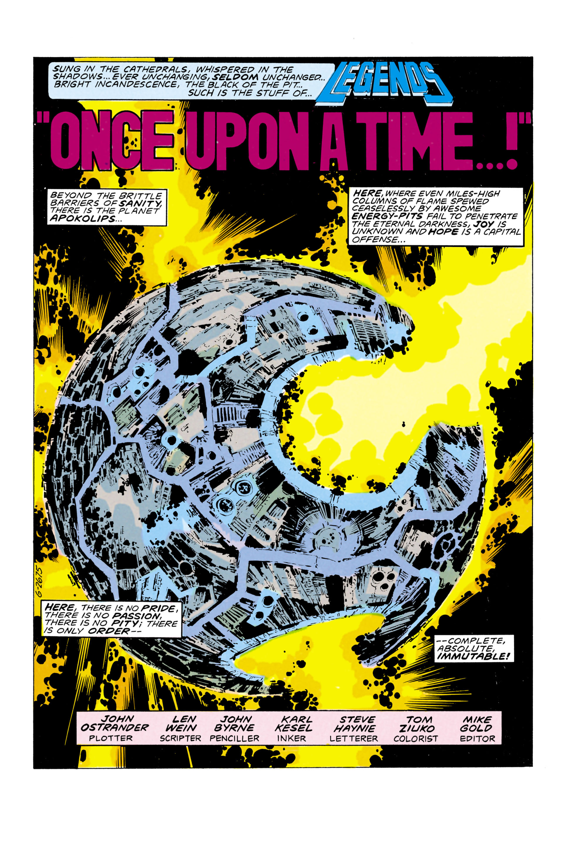 Read online Legends comic -  Issue #1 - 2