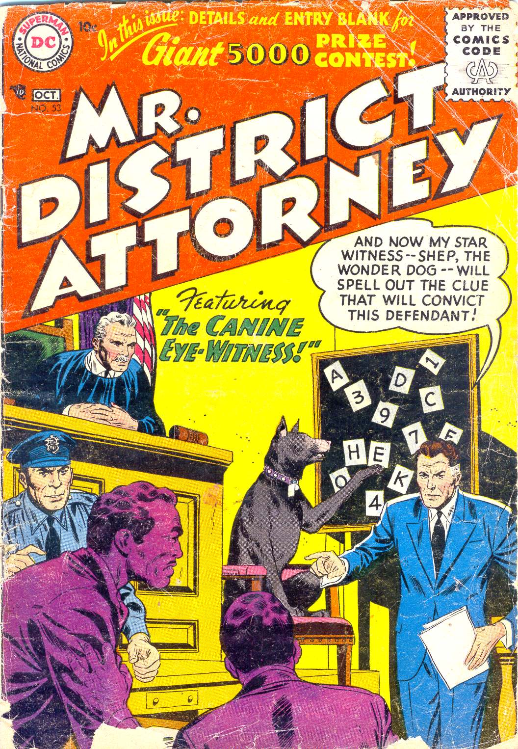 Read online Mr. District Attorney comic -  Issue #53 - 1