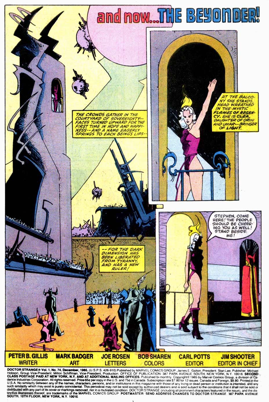 Read online Doctor Strange (1974) comic -  Issue #74 - 2