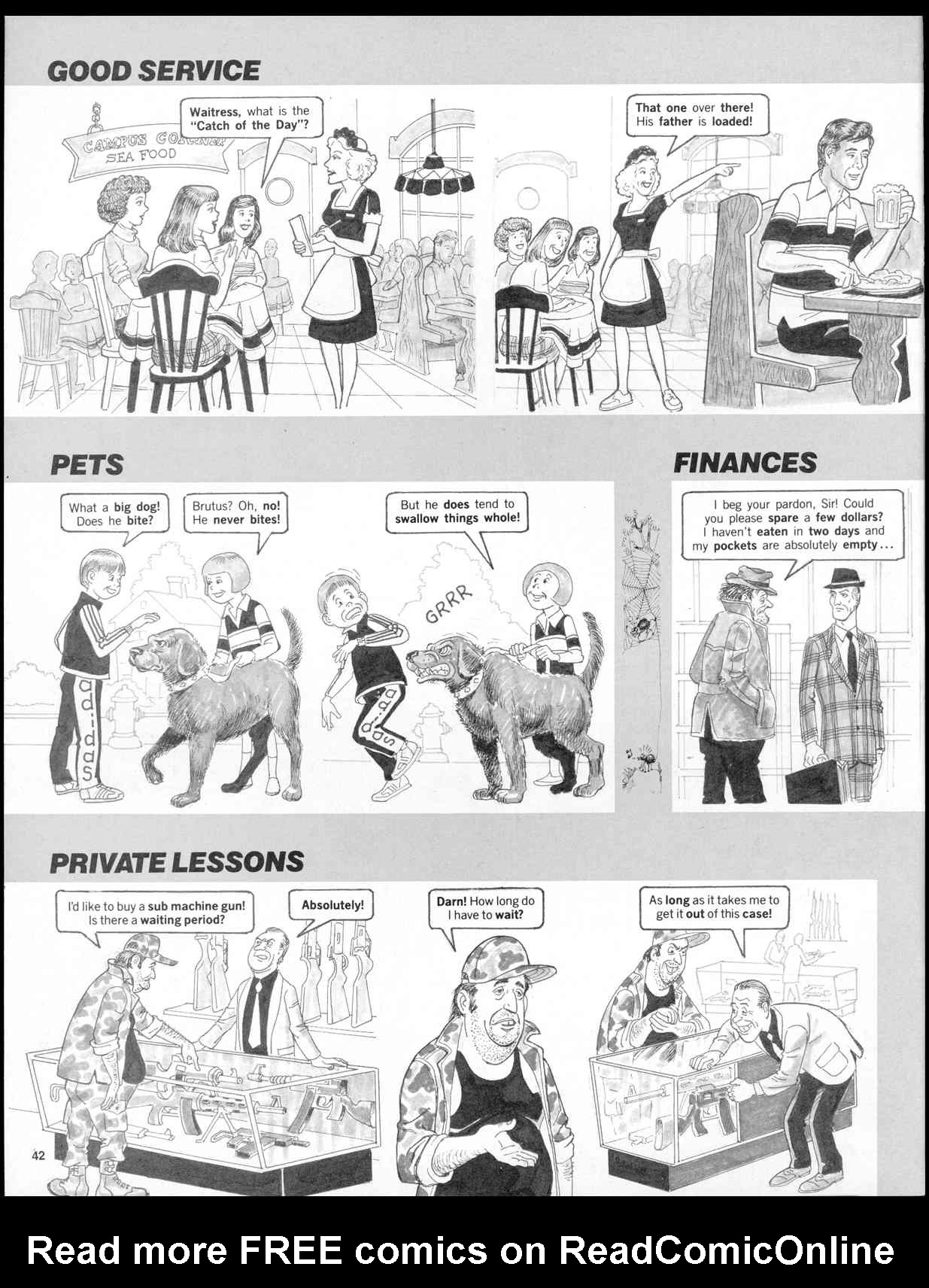 Read online MAD comic -  Issue #291 - 44