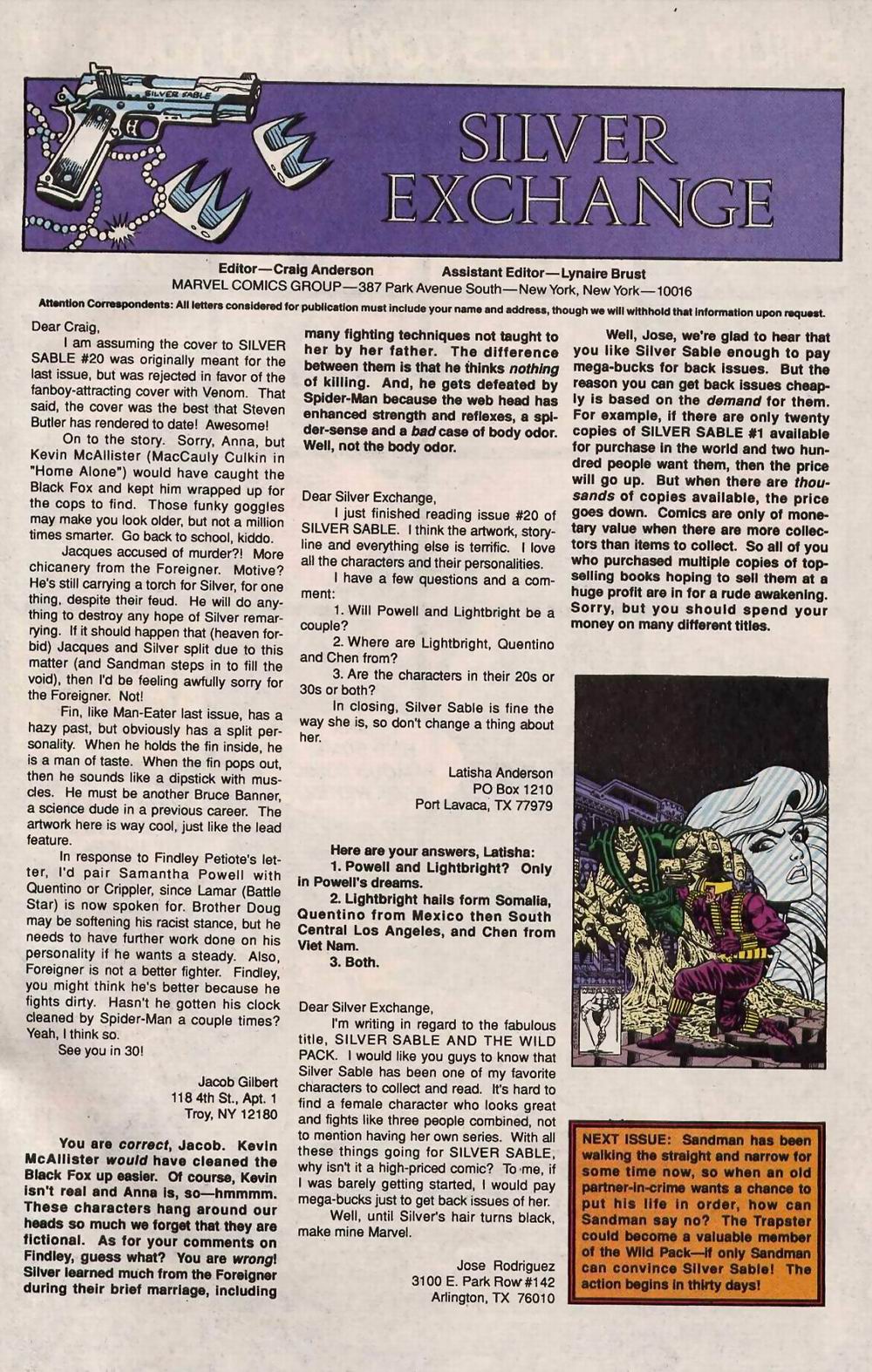 Read online Silver Sable and the Wild Pack comic -  Issue #25 - 40