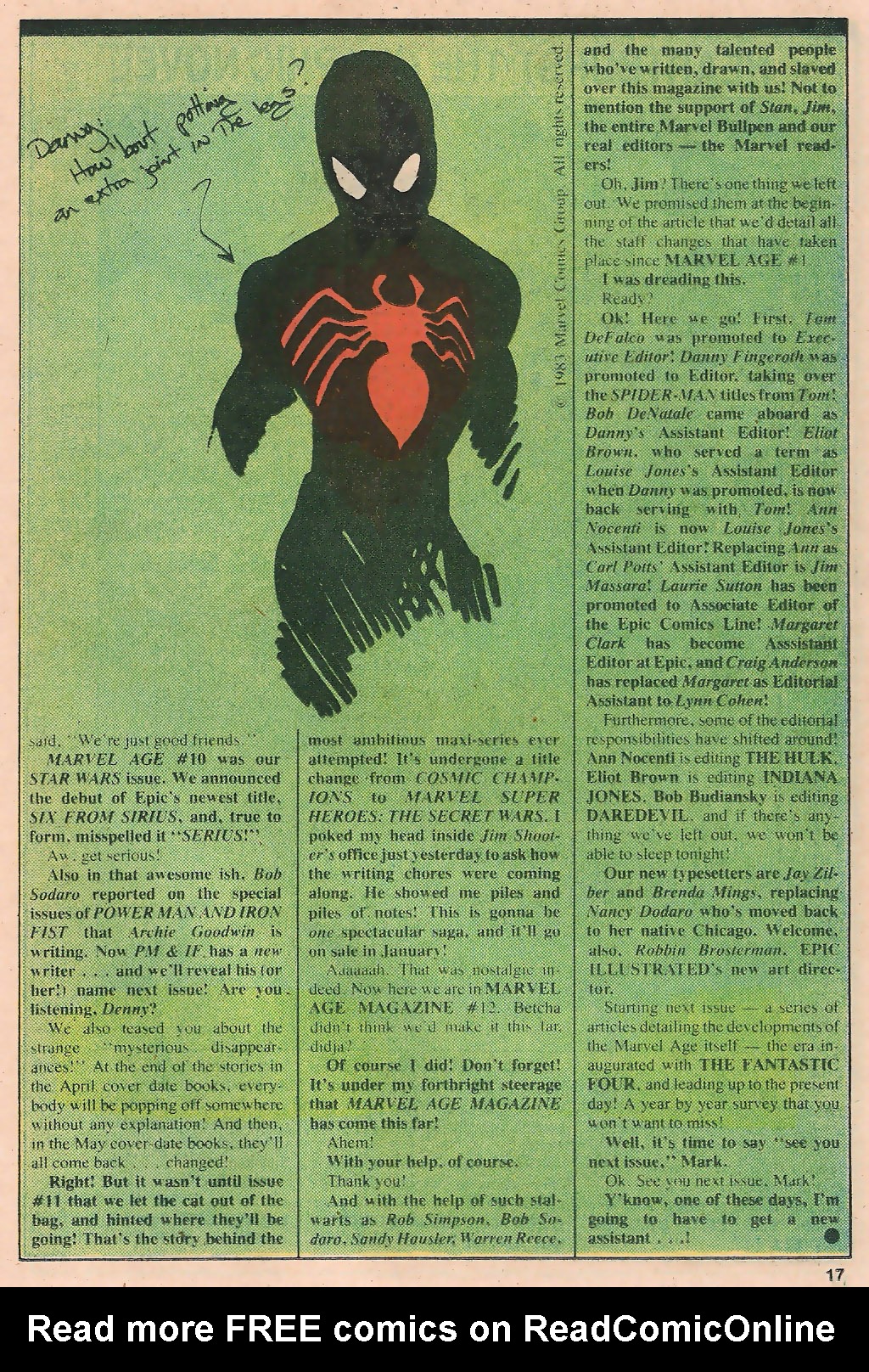 Read online Marvel Age comic -  Issue #12 - 19