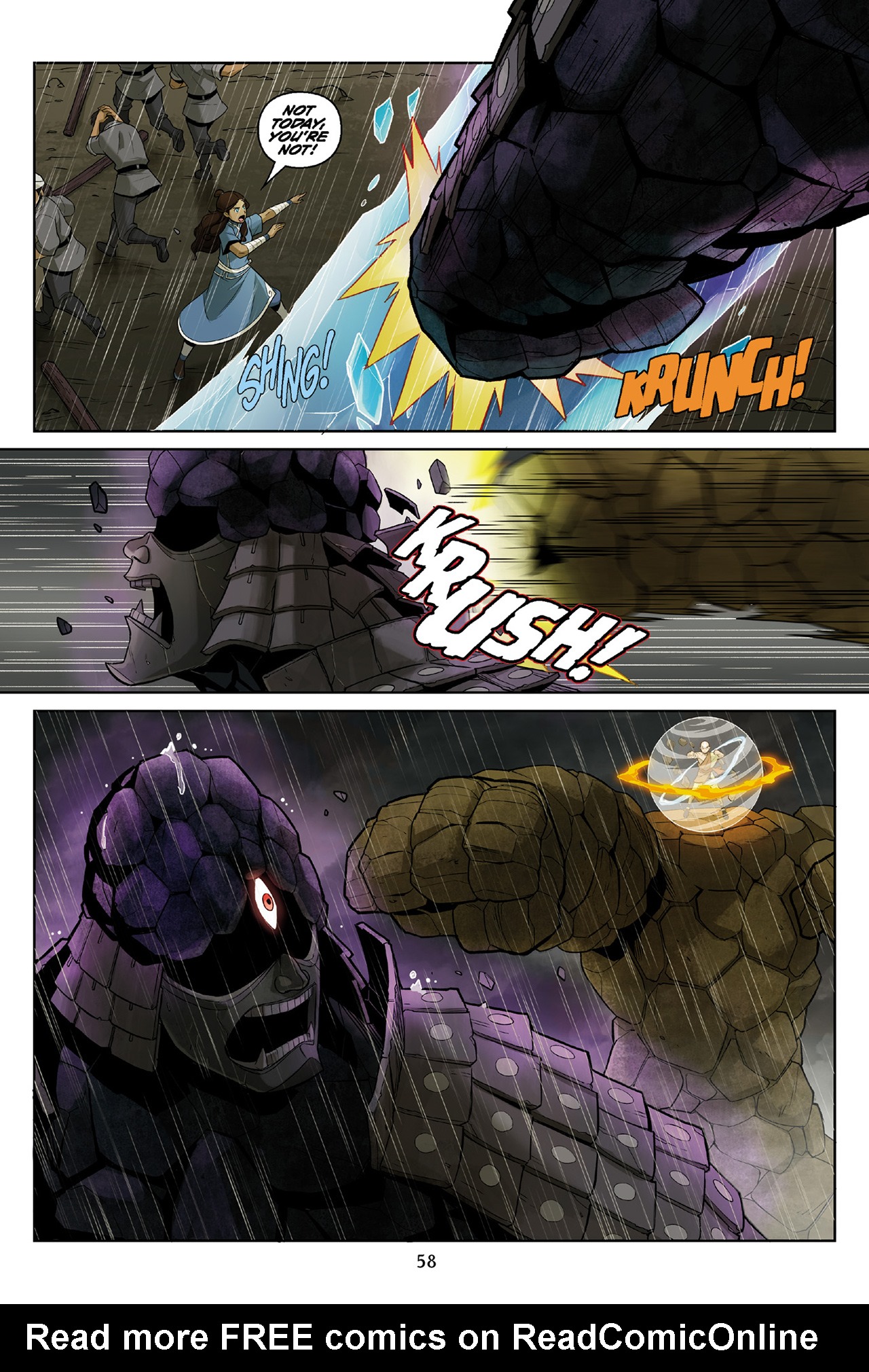 Read online Nickelodeon Avatar: The Last Airbender - The Rift comic -  Issue # Part 3 - 59