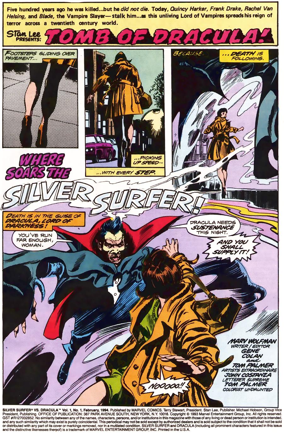 Read online Silver Surfer vs. Dracula comic -  Issue # Full - 2