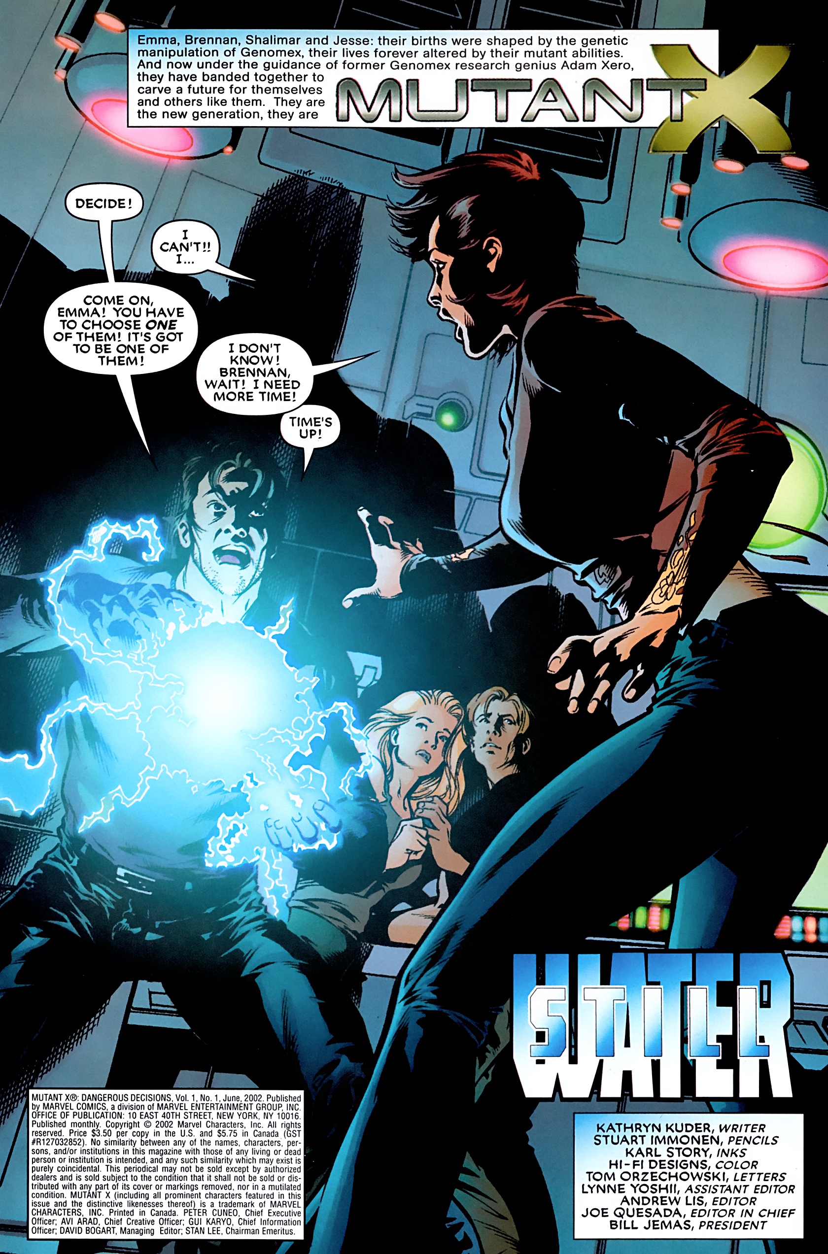 Read online Mutant X: Dangerous Decisions comic -  Issue # Full - 3