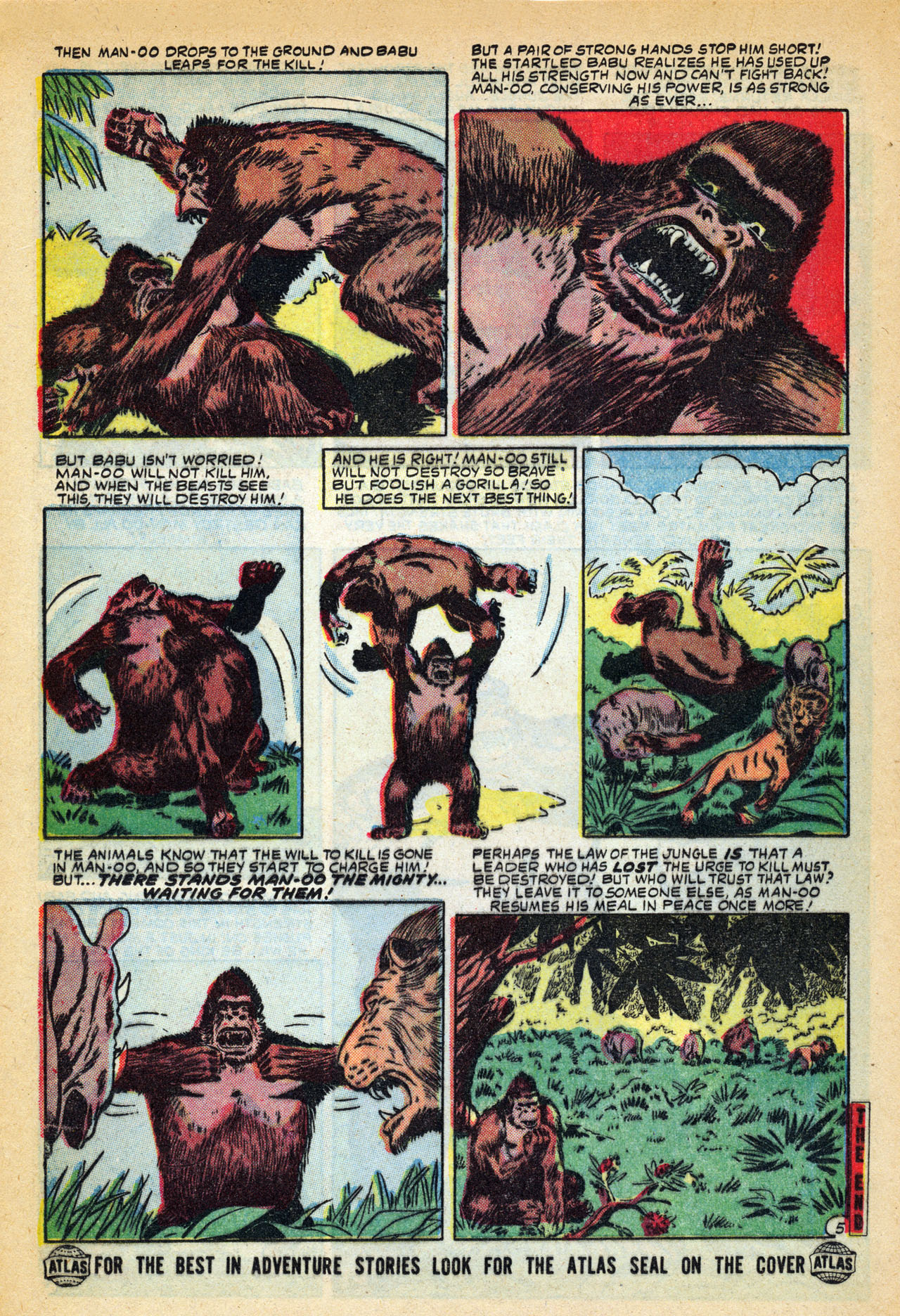 Read online Jungle Action (1954) comic -  Issue #5 - 24