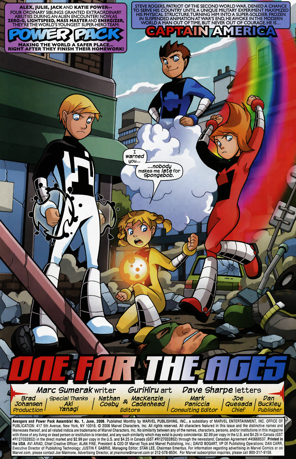 Read online Avengers and Power Pack Assemble! comic -  Issue #1 - 2