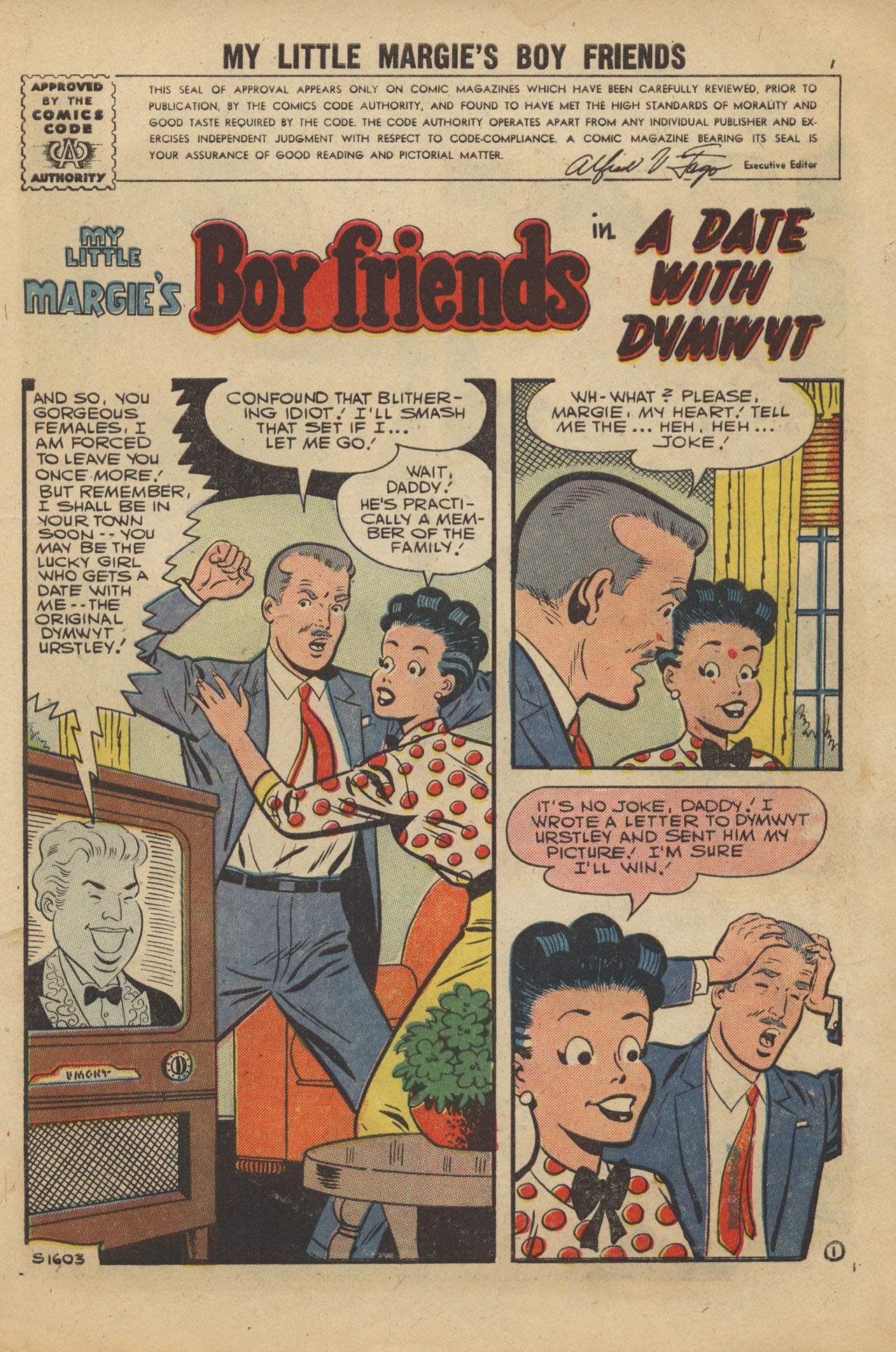 Read online My Little Margie's Boy Friends comic -  Issue #7 - 3