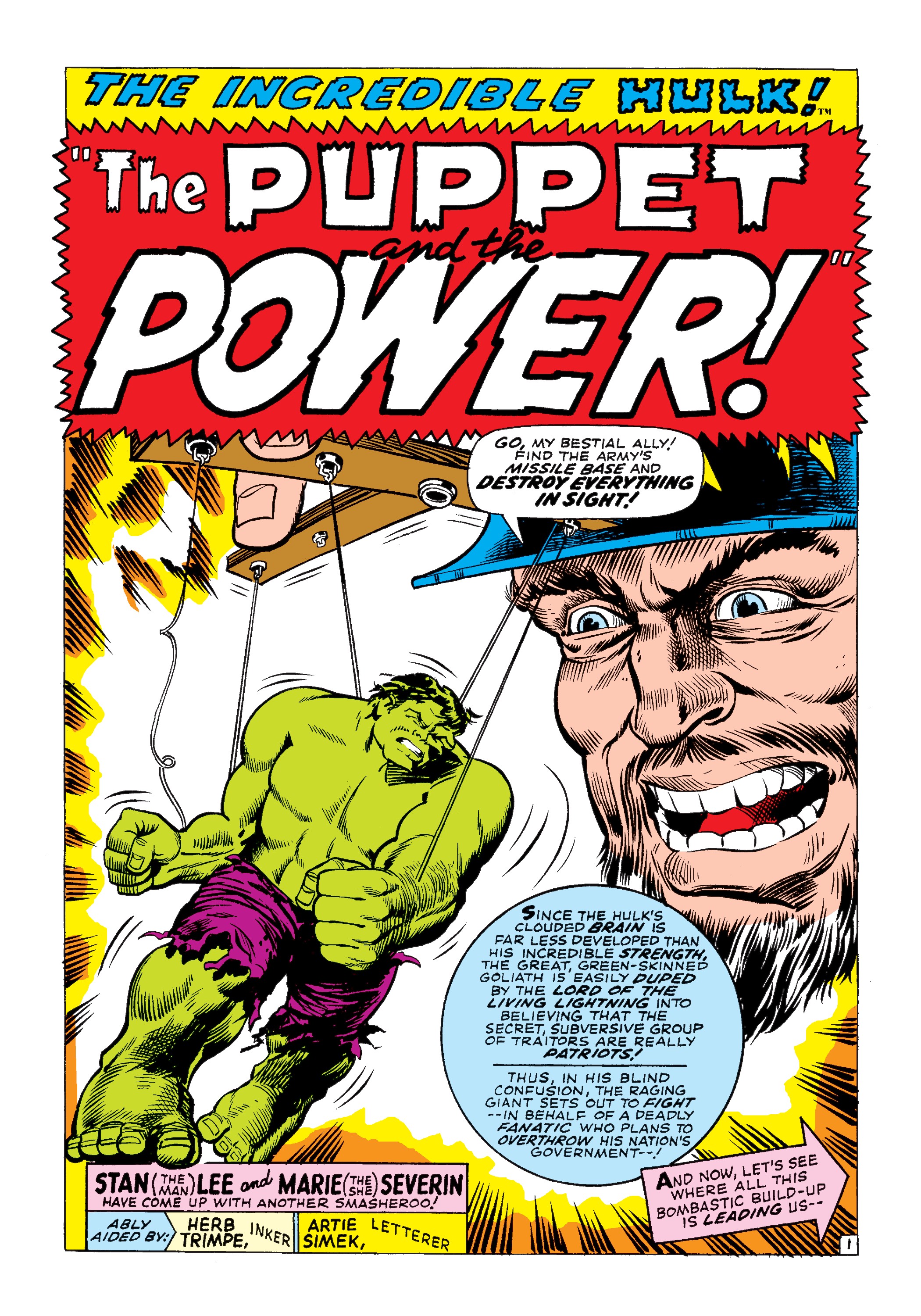 Read online Marvel Masterworks: The Incredible Hulk comic -  Issue # TPB 3 (Part 3) - 6