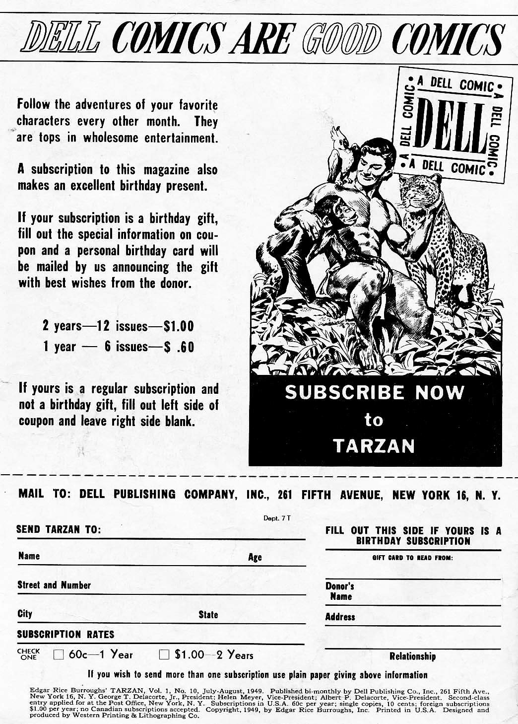 Read online Tarzan (1948) comic -  Issue #10 - 2