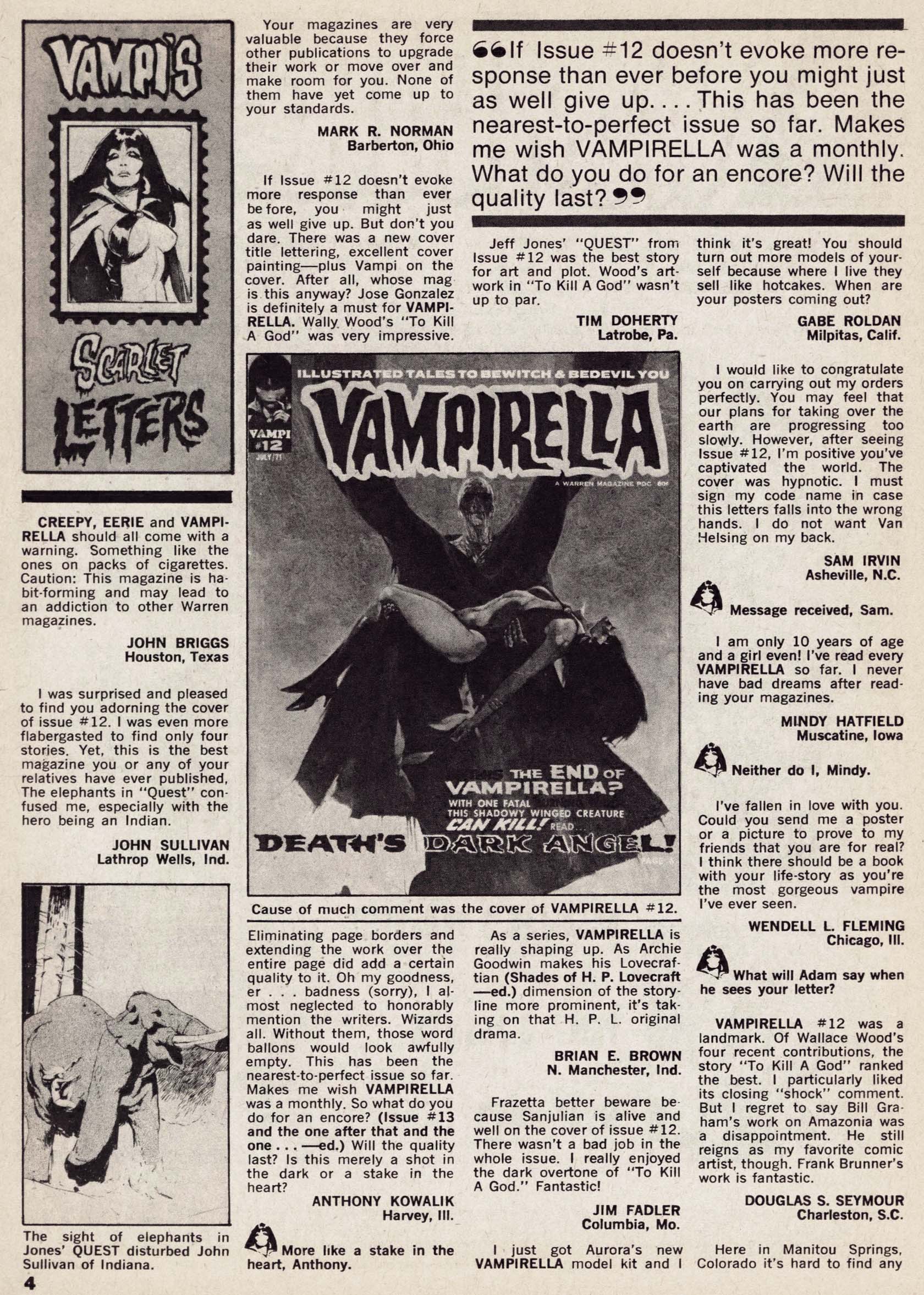 Read online Vampirella (1969) comic -  Issue #14 - 4