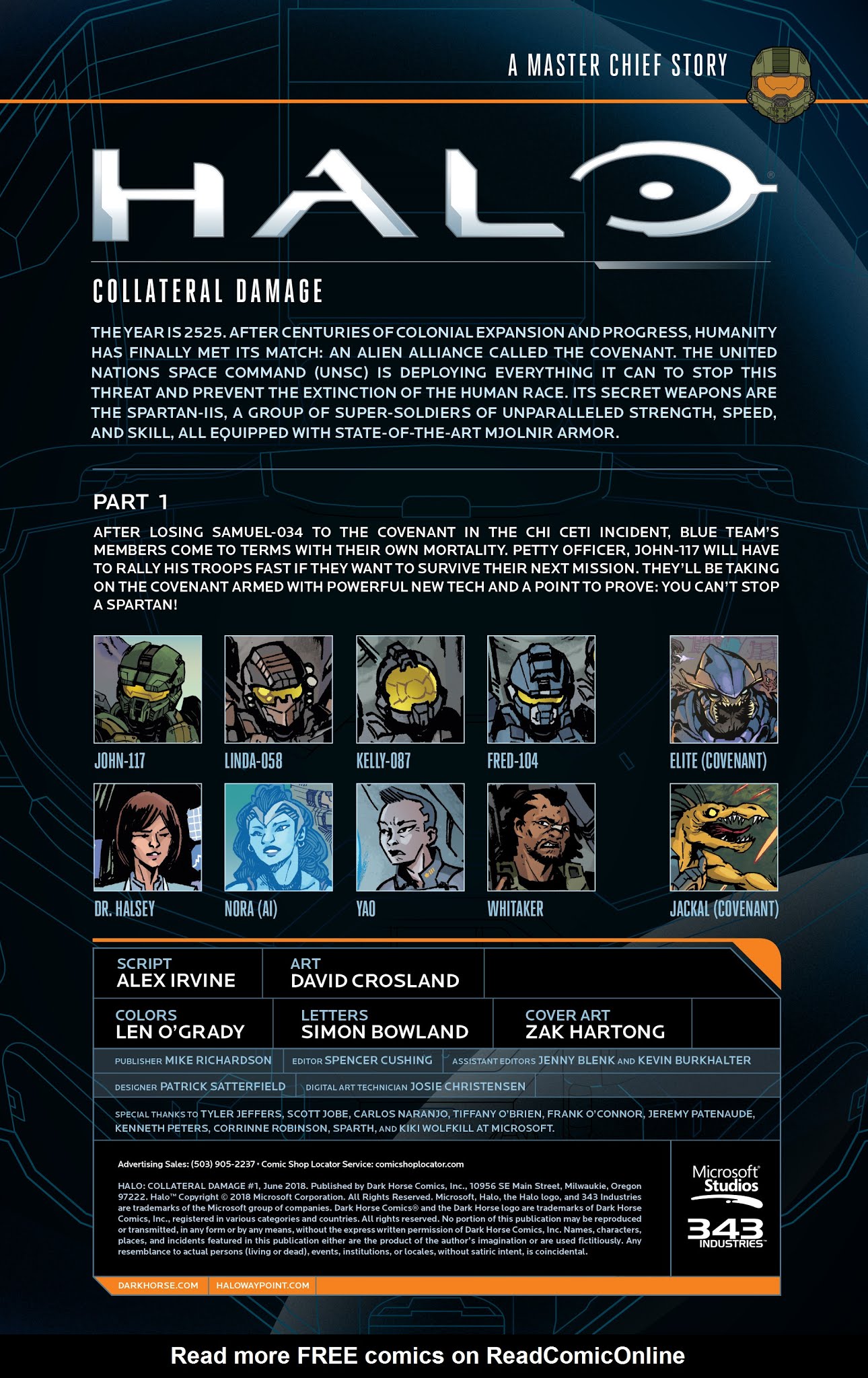 Read online Halo: Collateral Damage comic -  Issue #1 - 2