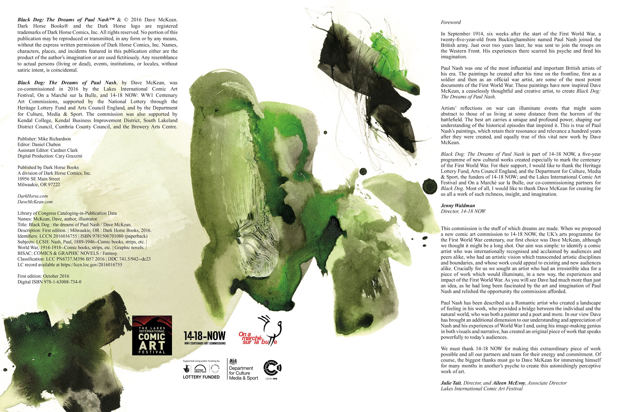 Read online Black Dog: The Dreams of Paul Nash comic -  Issue # TPB - 5