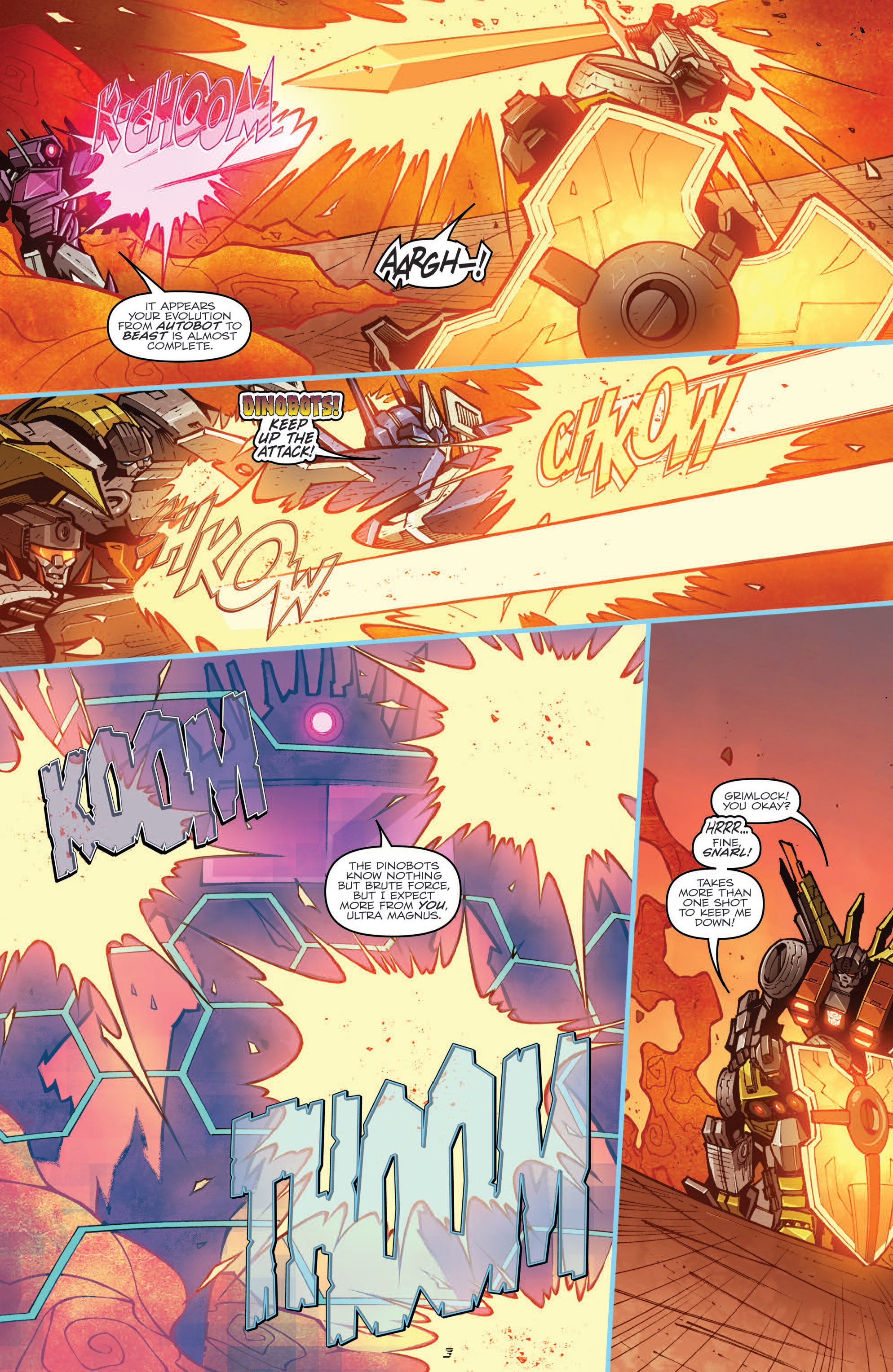 Read online The Transformers Prime: Rage of the Dinobots comic -  Issue #4 - 5