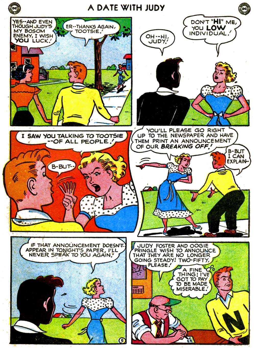 Read online A Date with Judy comic -  Issue #18 - 45