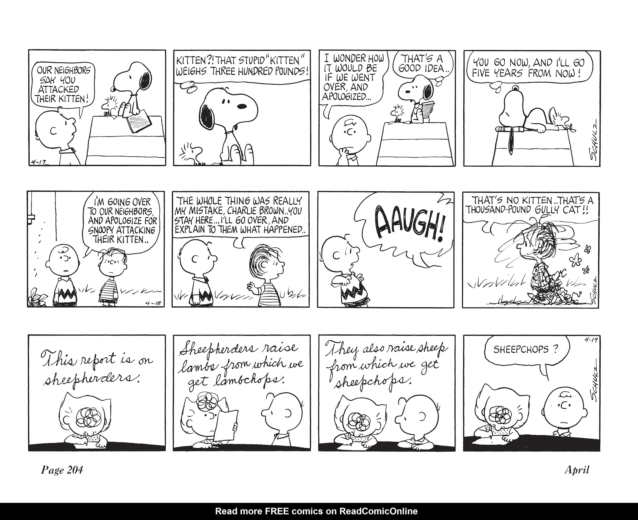 Read online The Complete Peanuts comic -  Issue # TPB 11 - 219