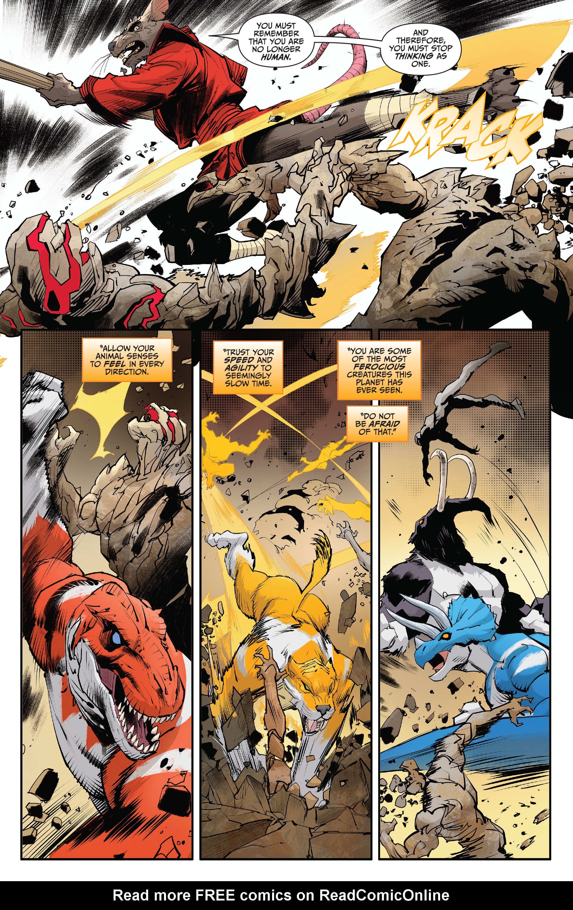 Read online Mighty Morphin Power Rangers/ Teenage Mutant Ninja Turtles II comic -  Issue #4 - 7
