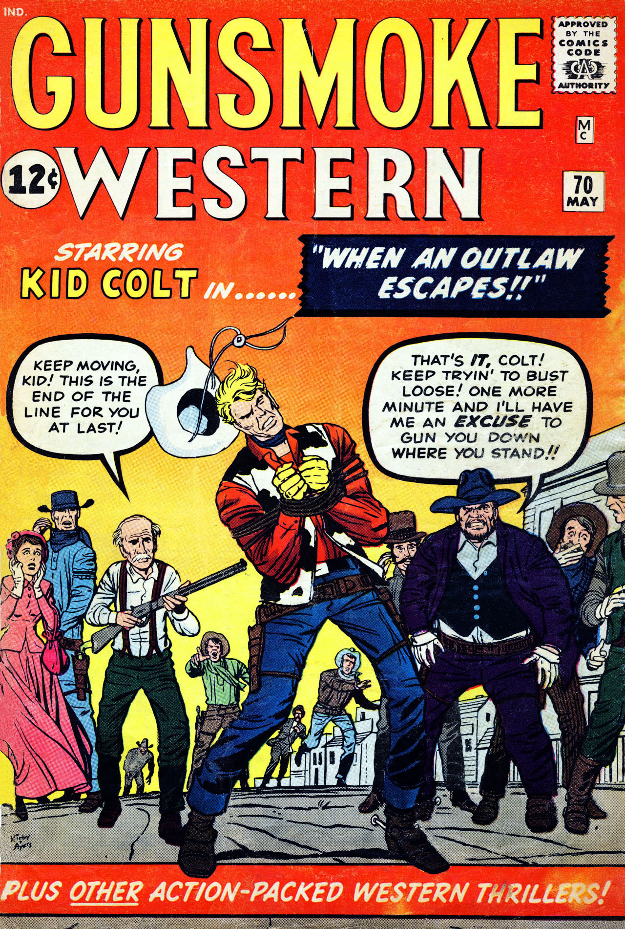 Read online Gunsmoke Western comic -  Issue #70 - 1